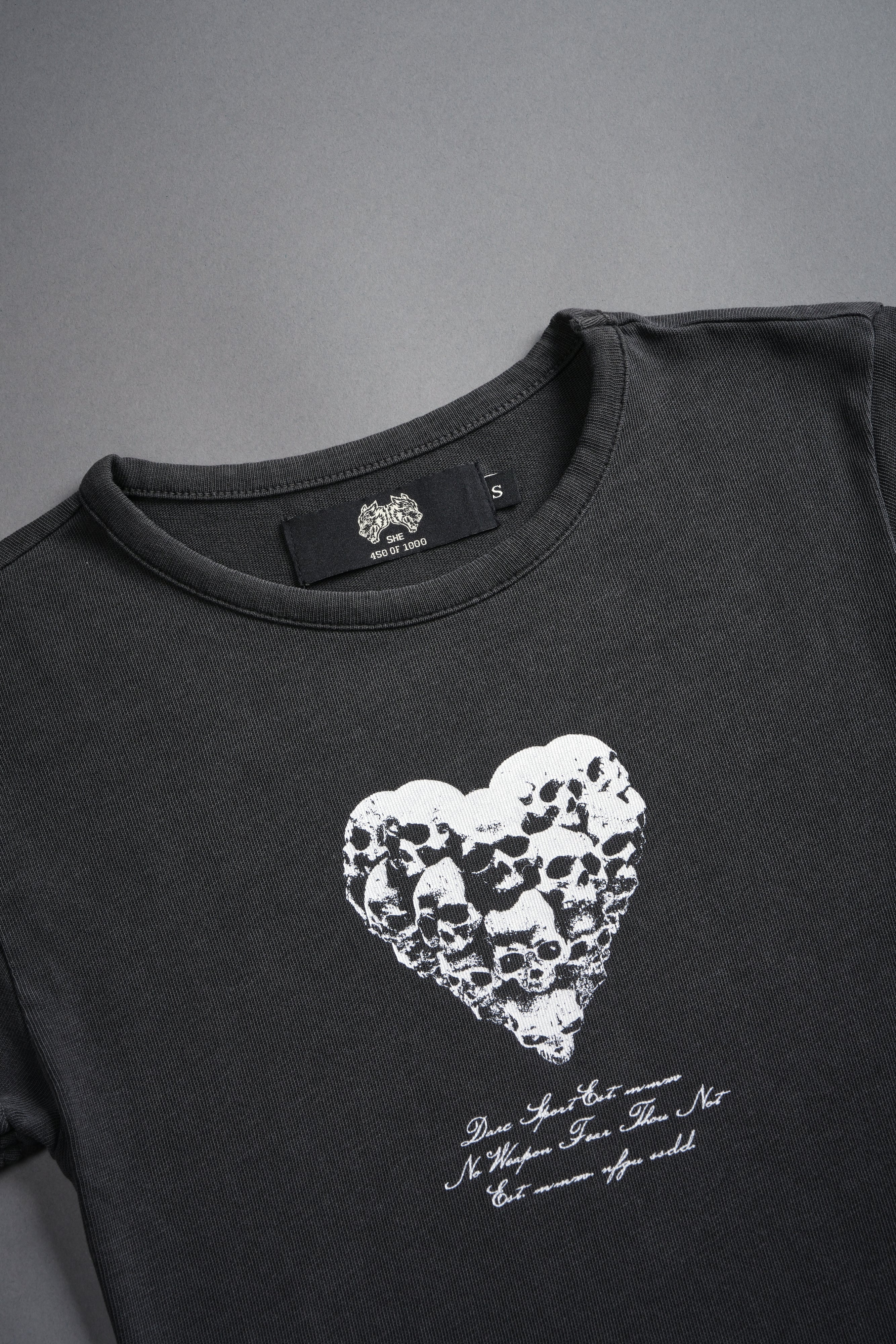 Memento Amore "Baby" Tee in Wolf Gray