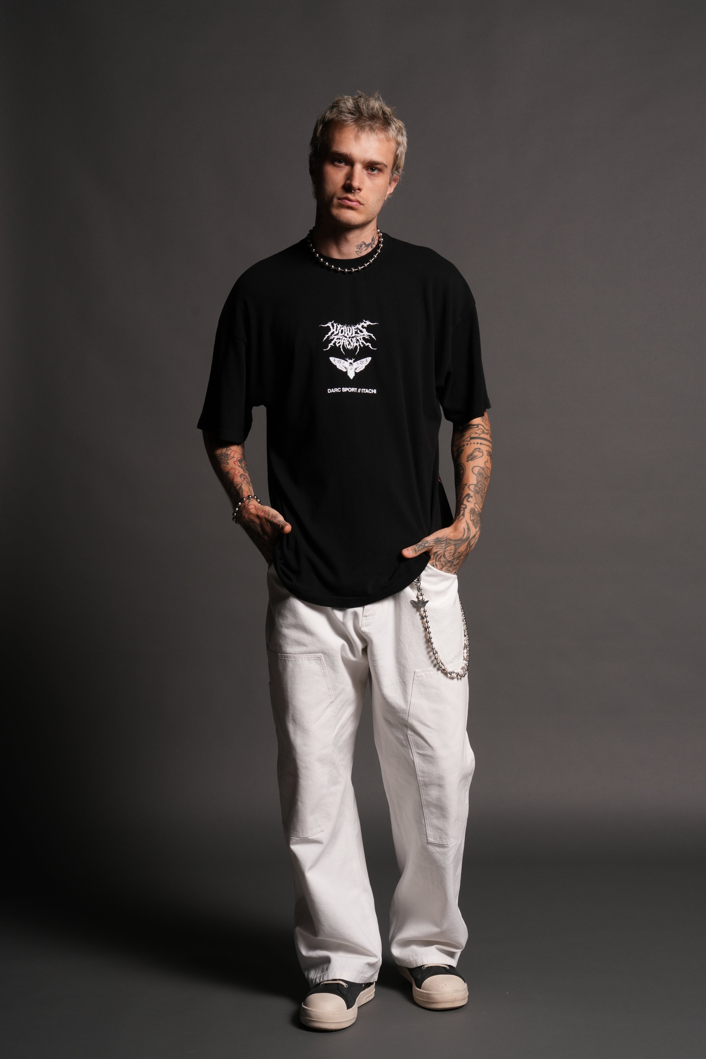 Deidara Premium Oversized Tee in Black
