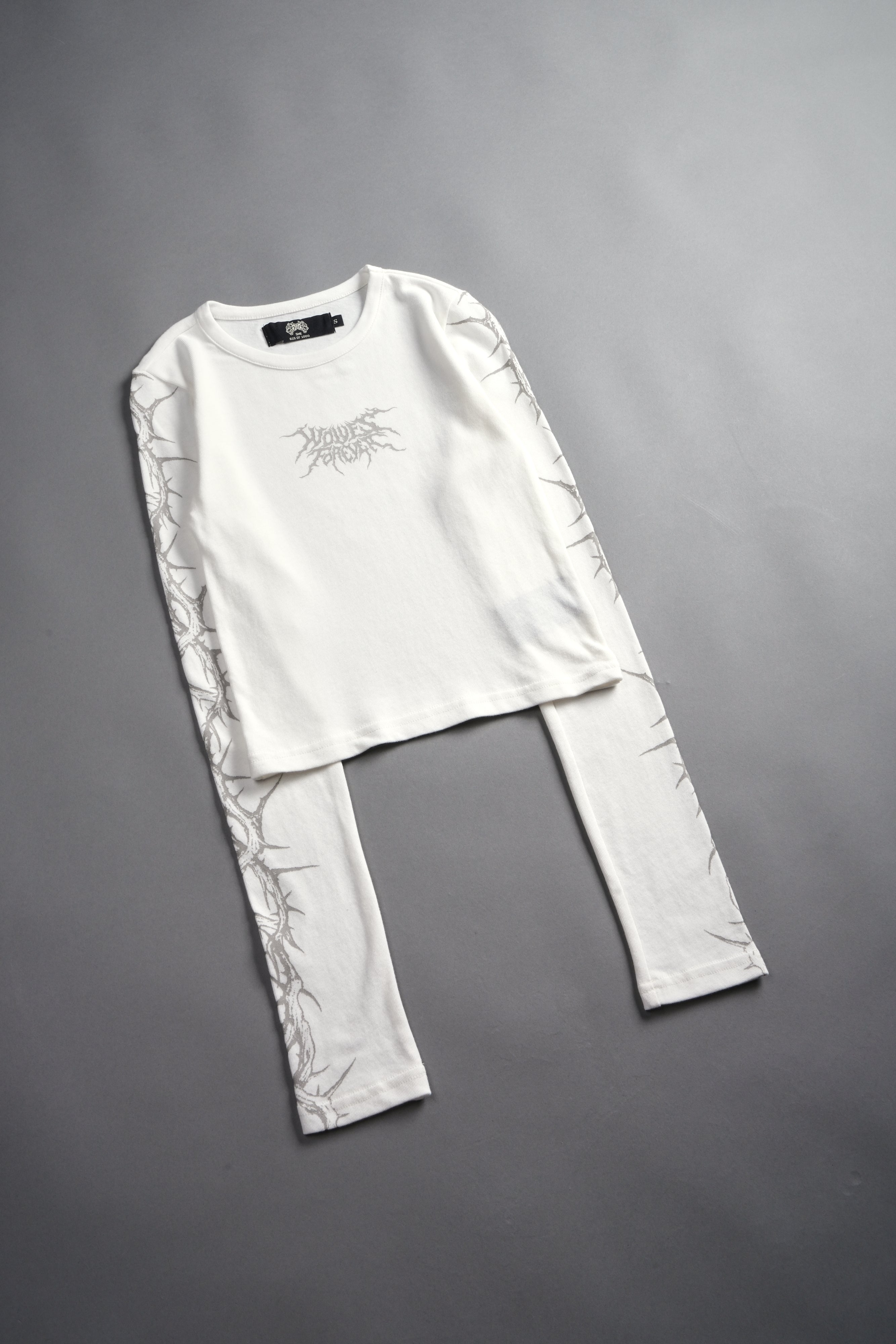 Surrounded by Thorns L/S "Baby" Tee in Cream