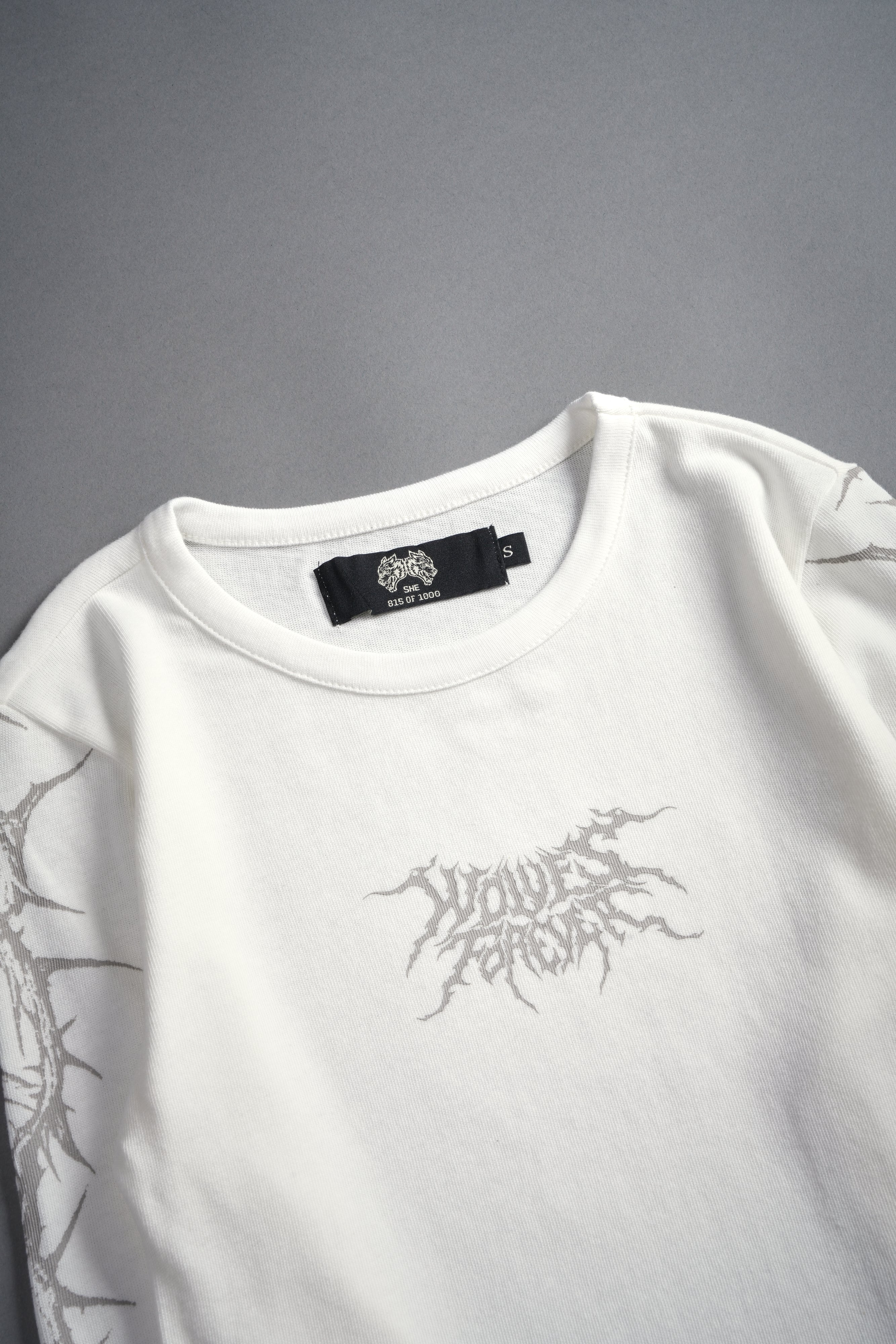 Surrounded by Thorns L/S "Baby" Tee in Cream