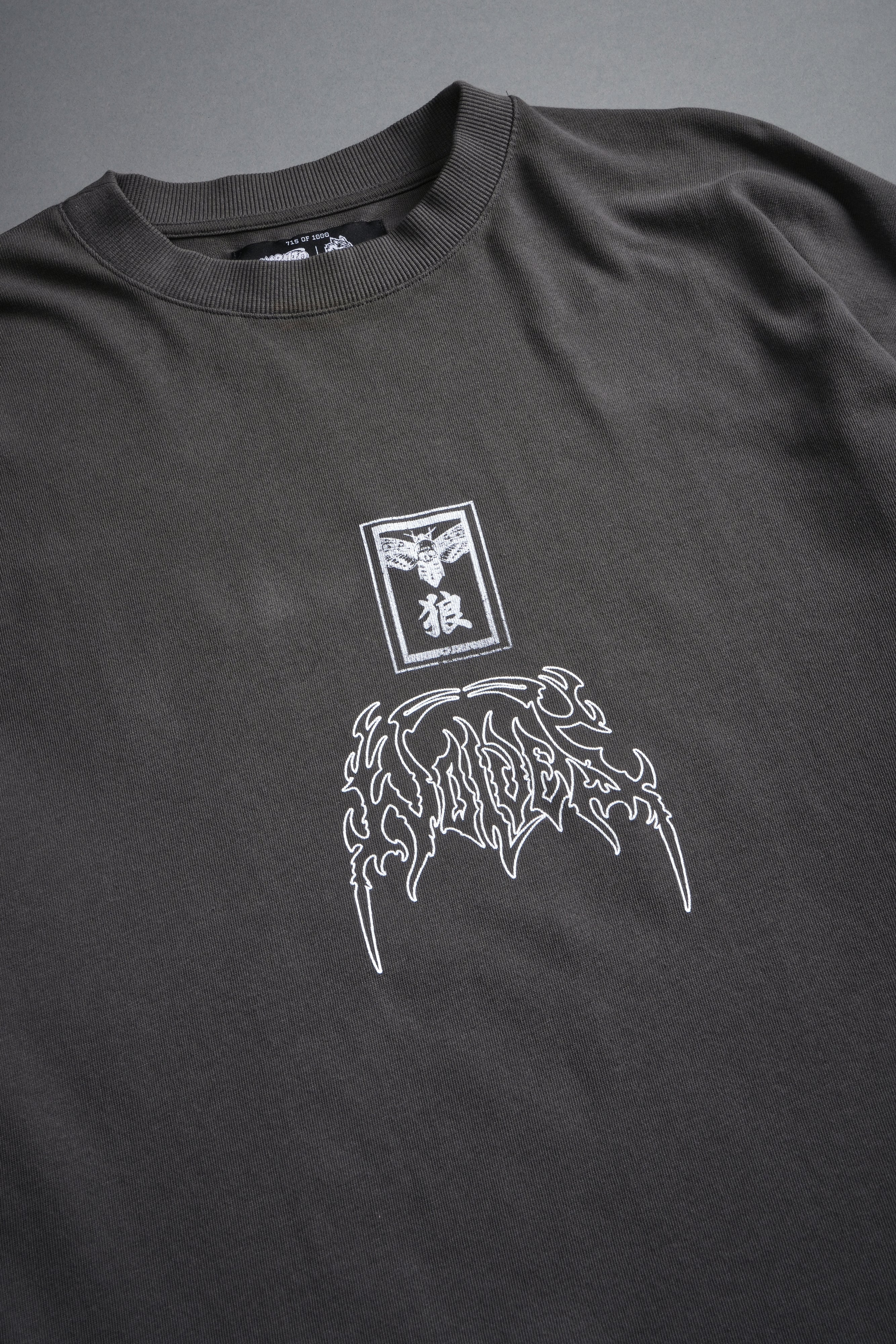 Rasengan Premium Oversized Tee in Wolf Gray