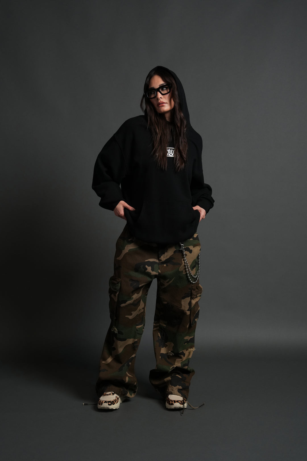 Darc Hunter "Pierce" Hoodie in Black
