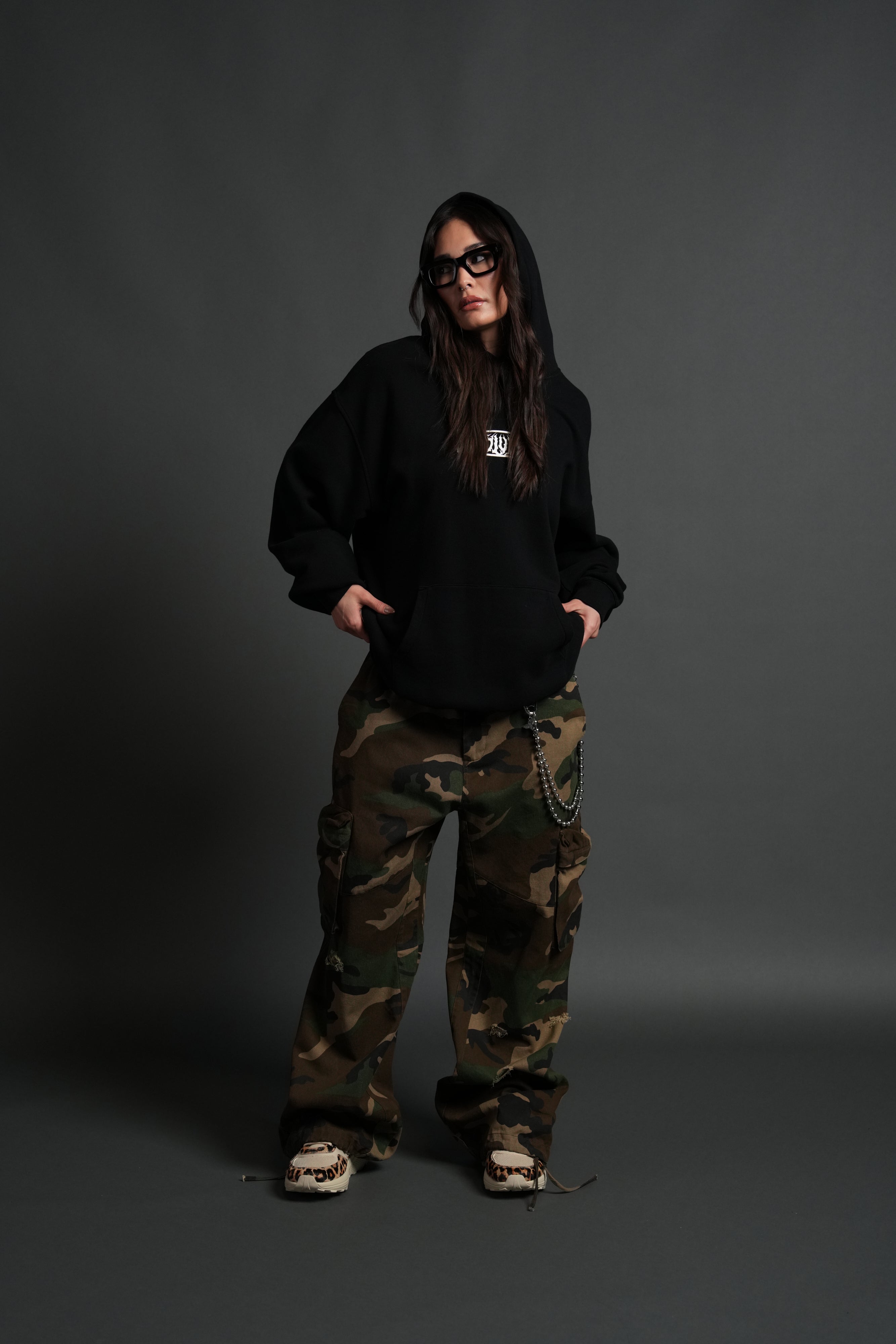Darc Hunter "Pierce" Hoodie in Black