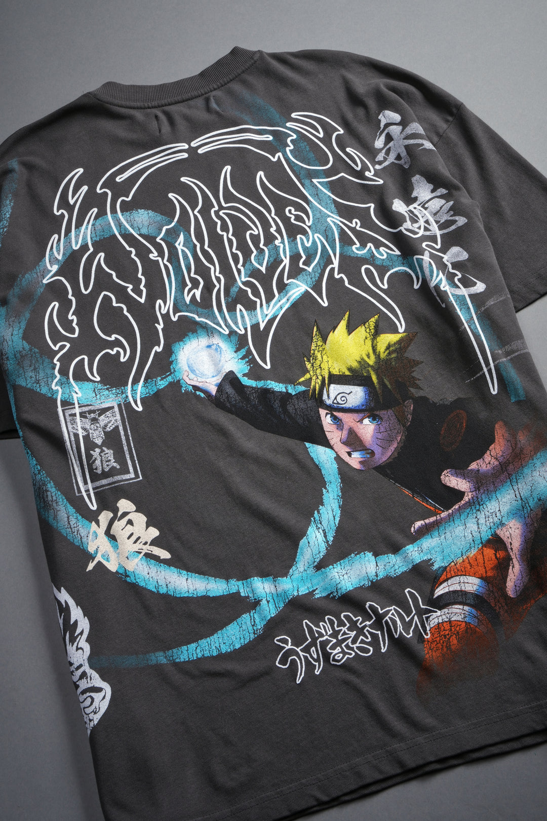 Rasengan Premium Oversized Tee in Wolf Gray