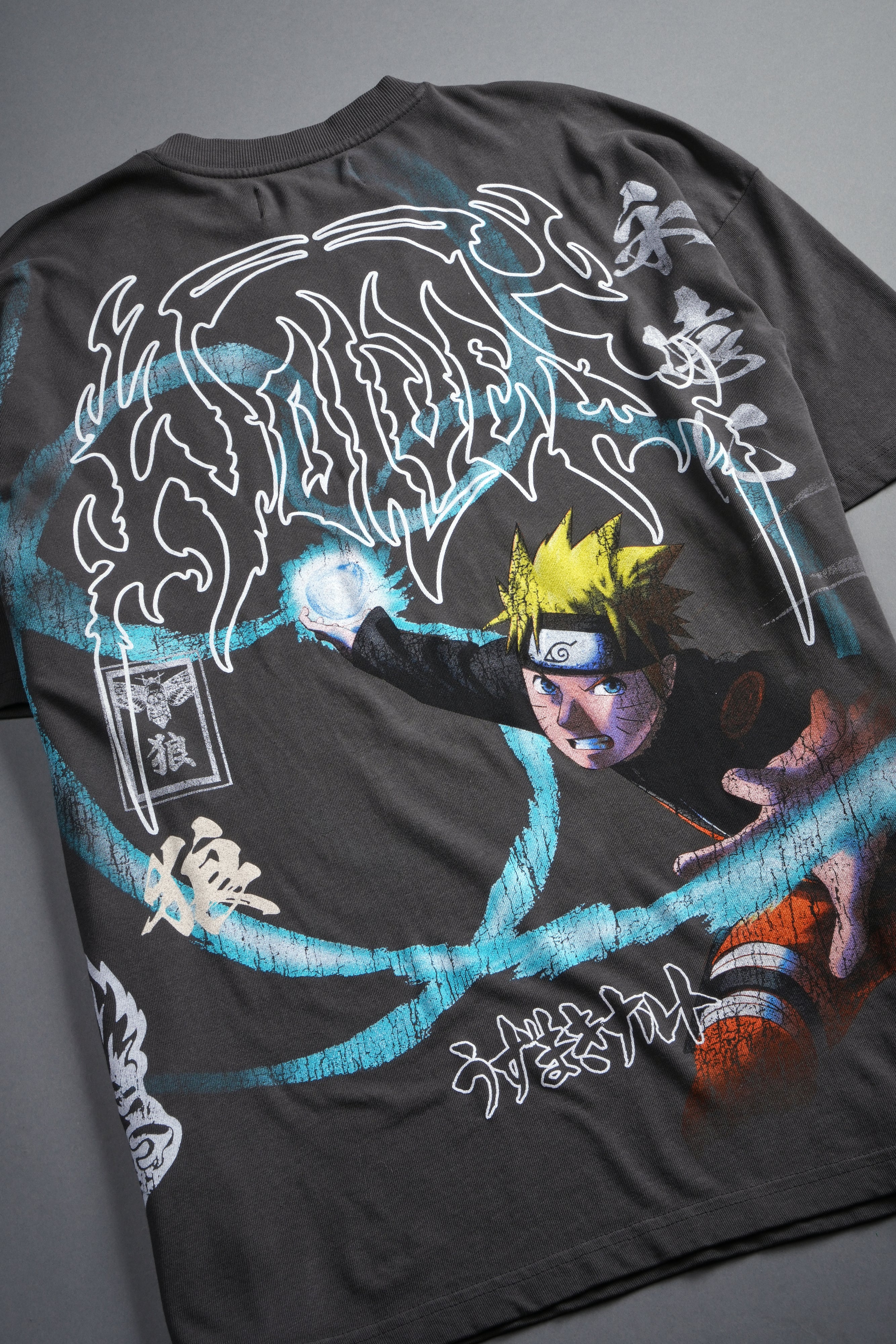 Rasengan Premium Oversized Tee in Wolf Gray