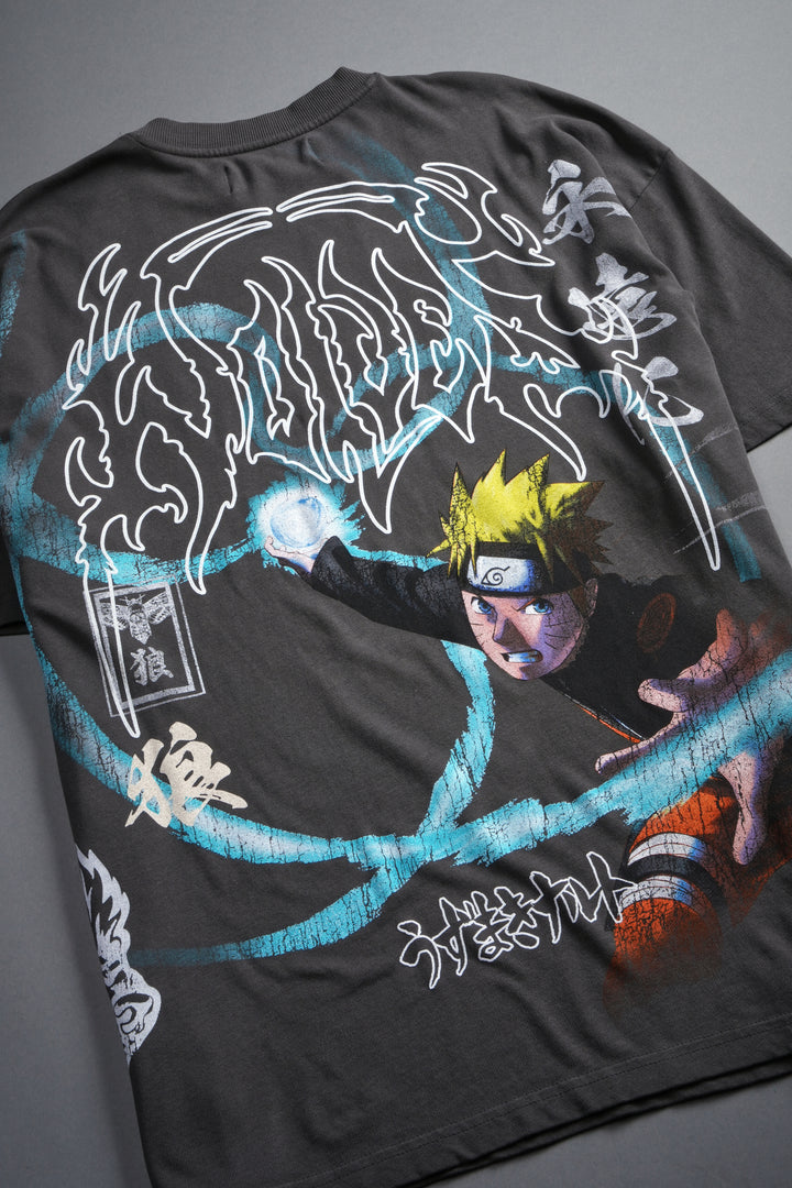 Rasengan Premium Oversized Tee in Wolf Gray