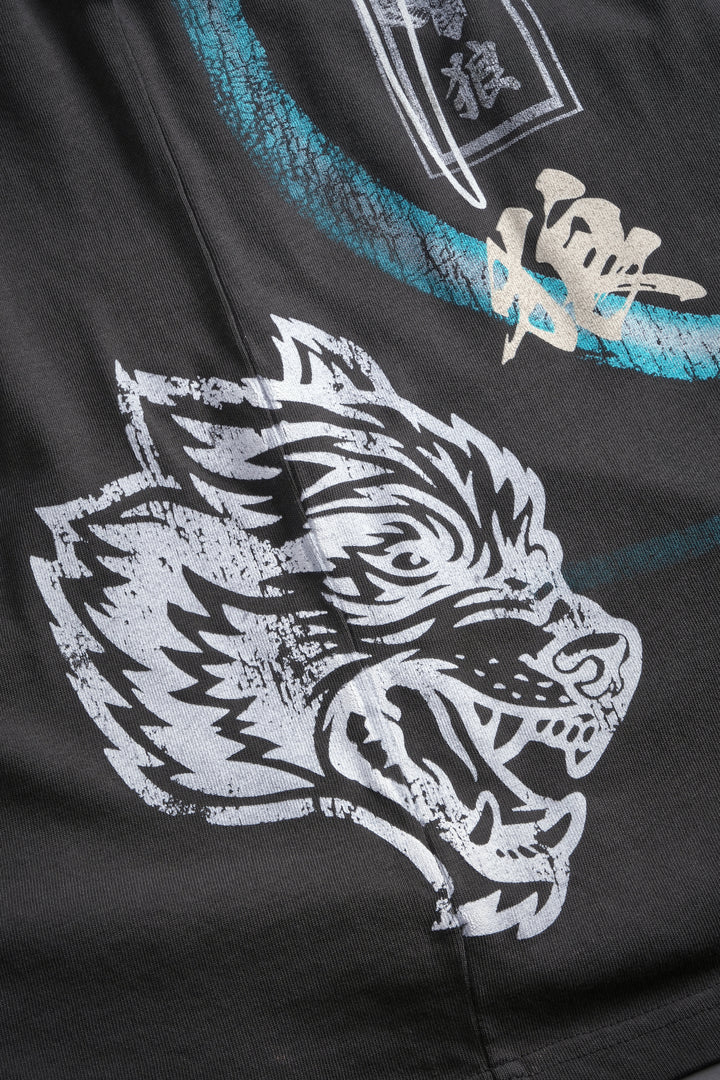 Rasengan Premium Oversized Tee in Wolf Gray