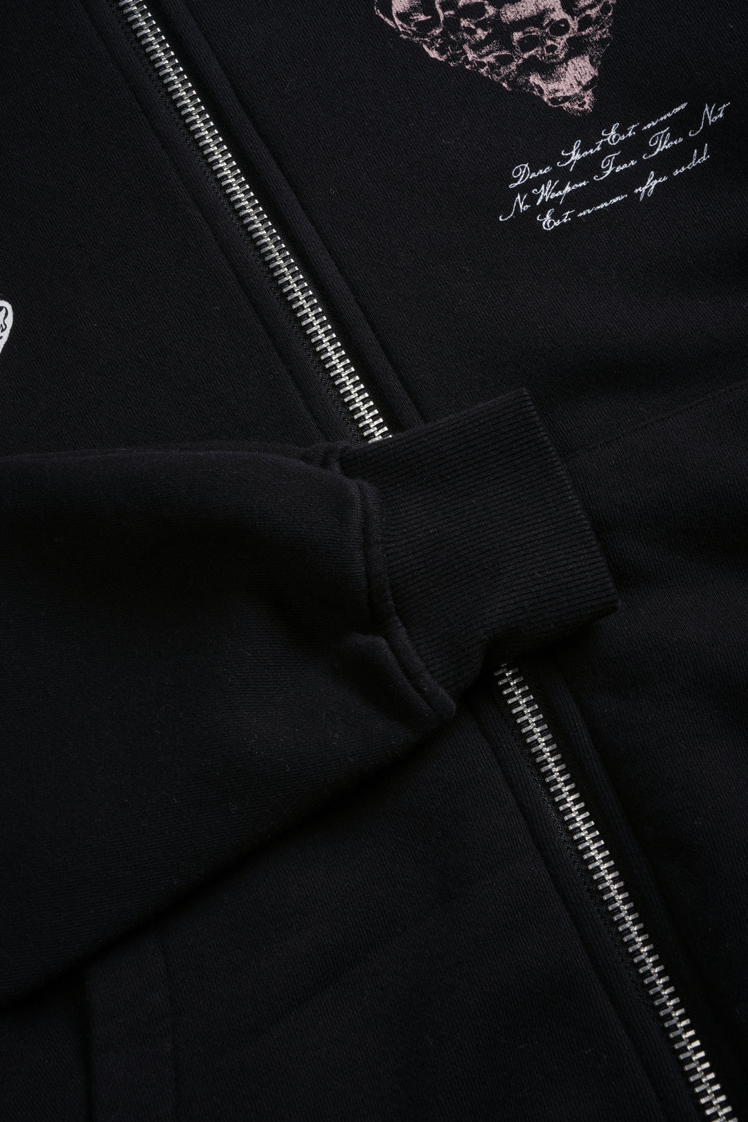 Memento Amore Darco Double Zip Hoodie in Black