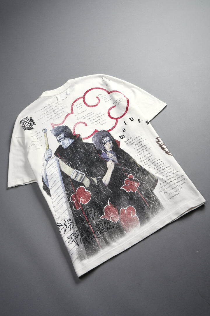 Darc Ninja Premium Oversized Tee in Cream