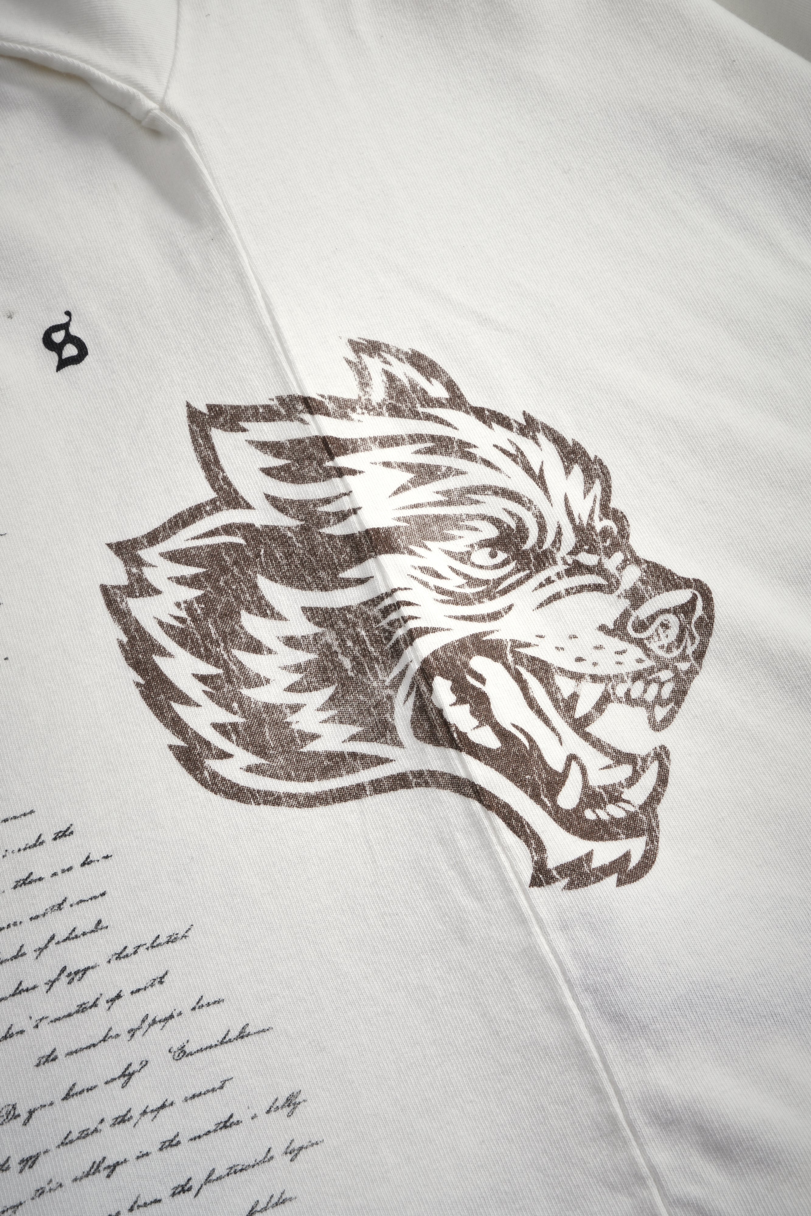 Darc Ninja Premium Oversized Tee in Cream