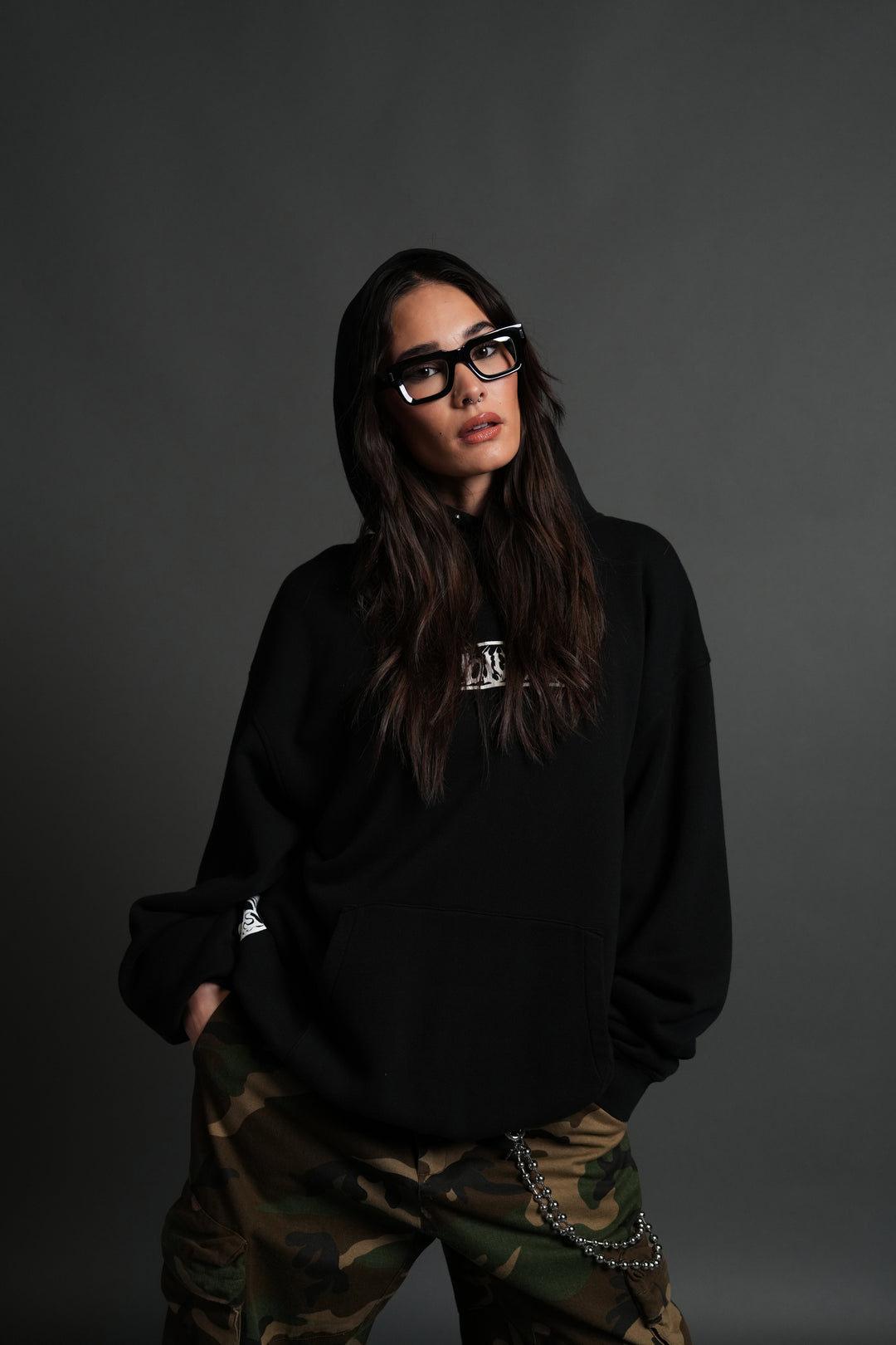 Darc Hunter "Pierce" Hoodie in Black
