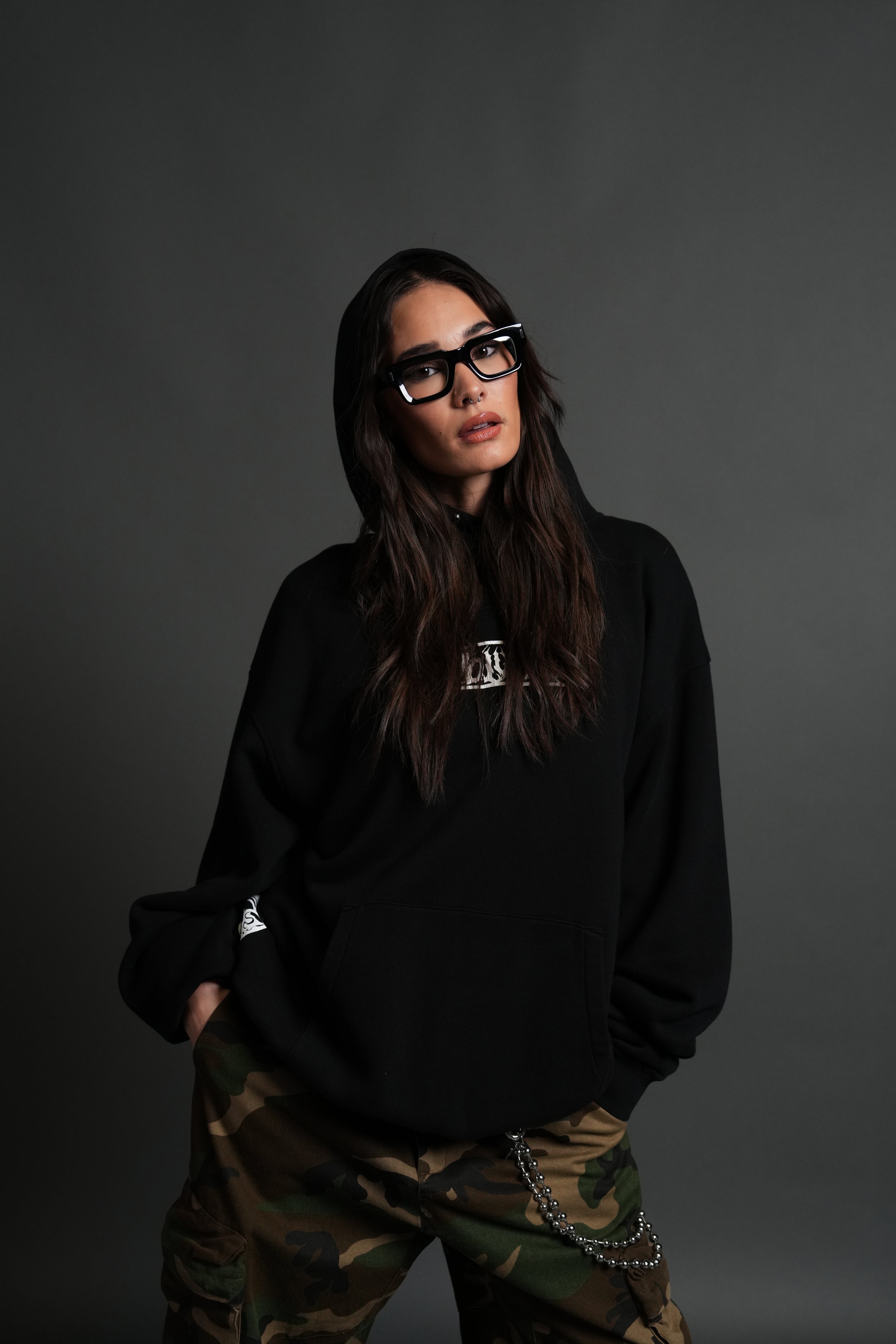 Darc Hunter "Pierce" Hoodie in Black