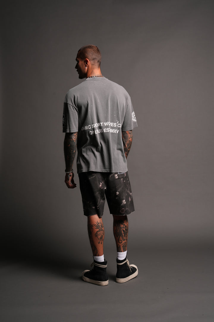 Club Core Premium Oversized Tee In Slate Gray