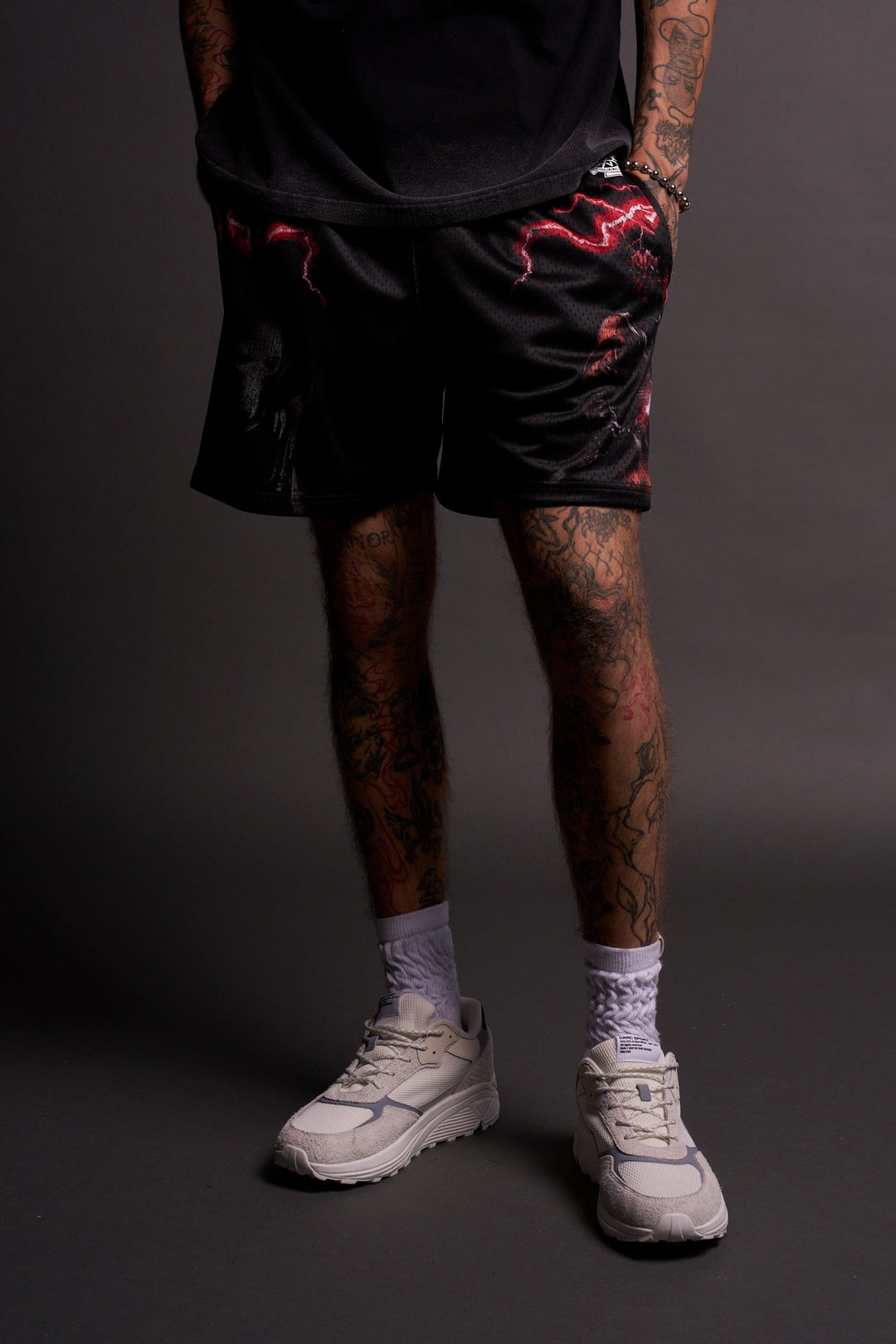 Grievous And Maul Mesh Shorts in Black