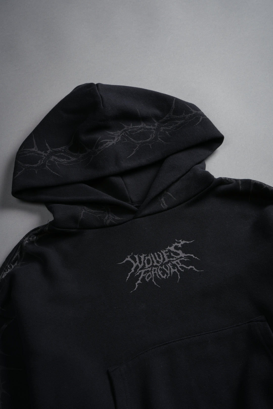 Surrounded by Thorns "Owen" (Cropped) Hoodie in Black