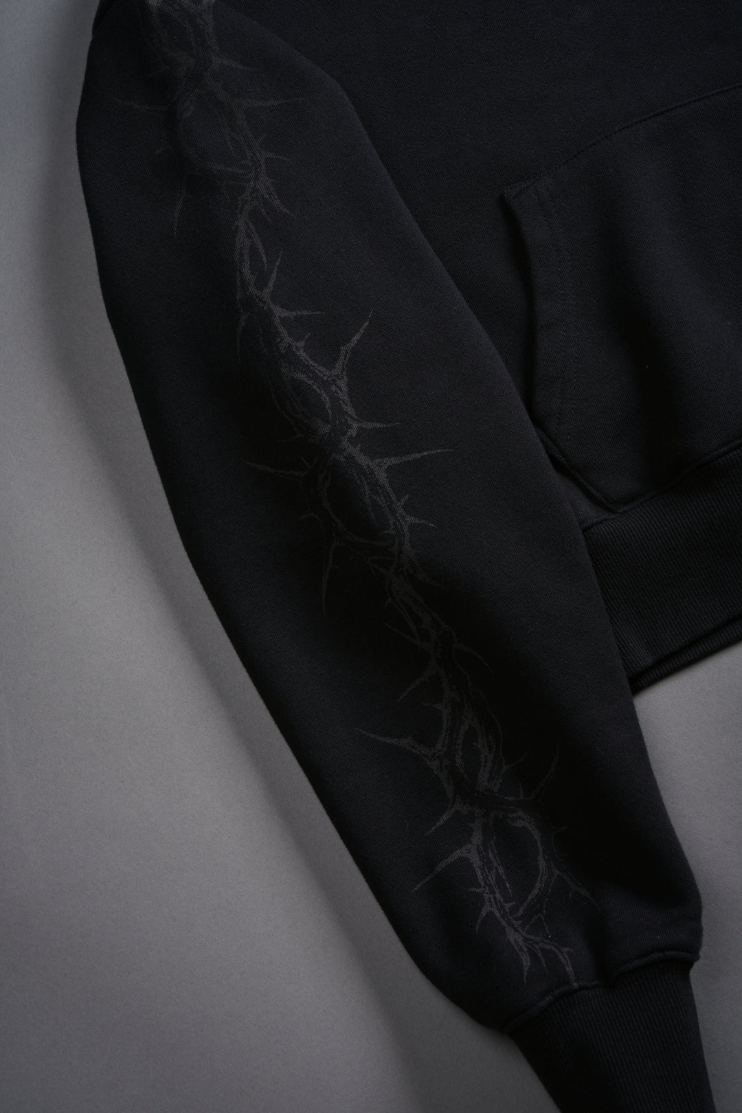 Surrounded by Thorns "Owen" (Cropped) Hoodie in Black
