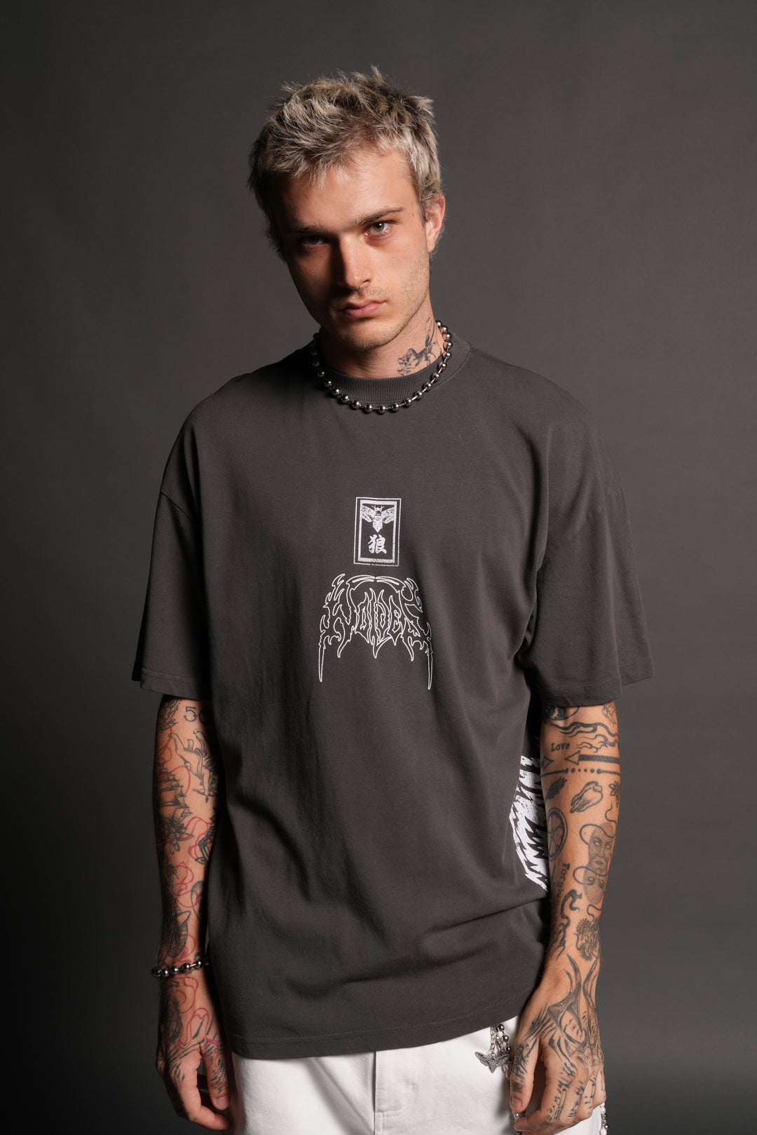 Rasengan Premium Oversized Tee in Wolf Gray