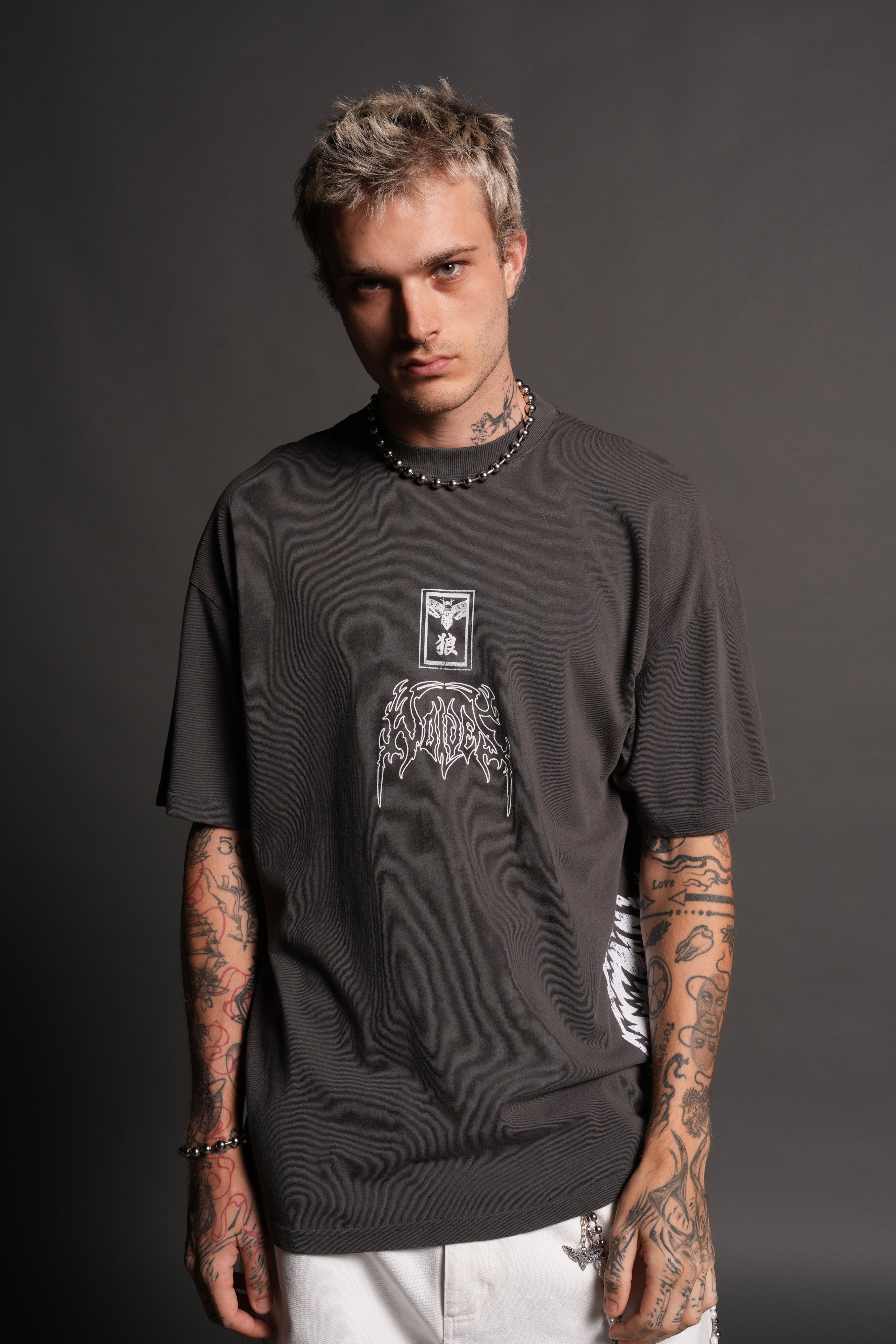 Rasengan Premium Oversized Tee in Wolf Gray