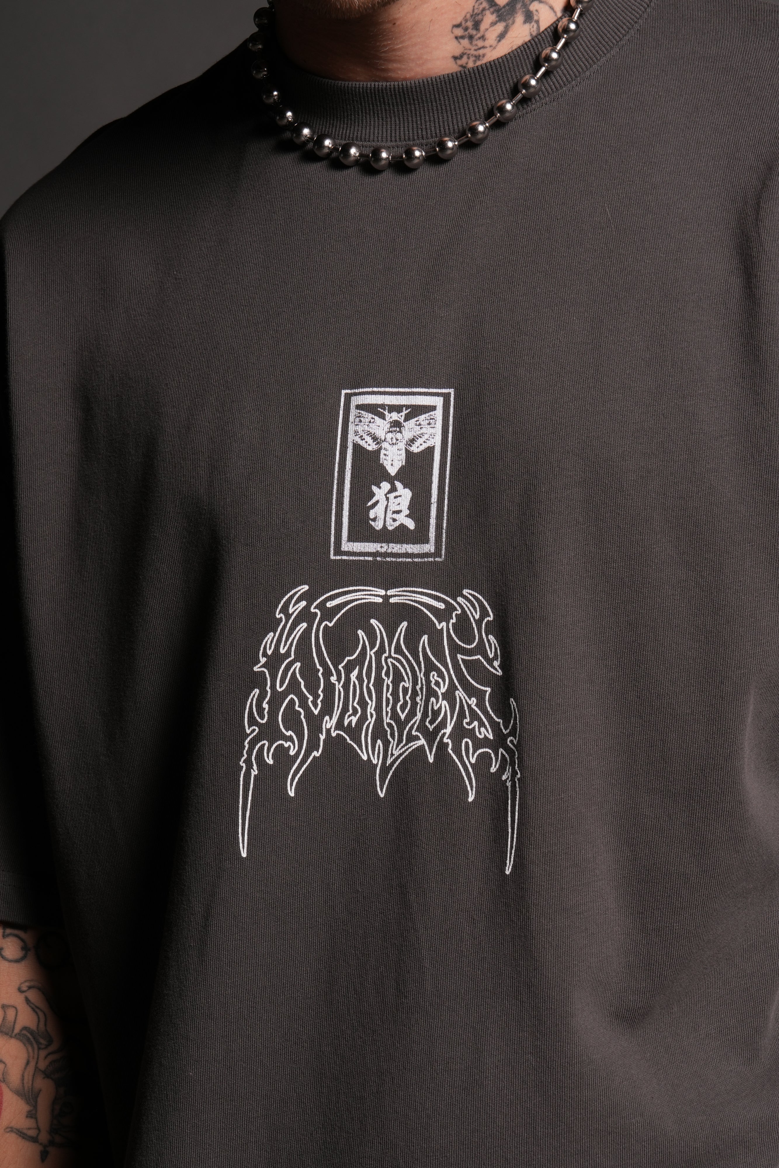 Rasengan Premium Oversized Tee in Wolf Gray