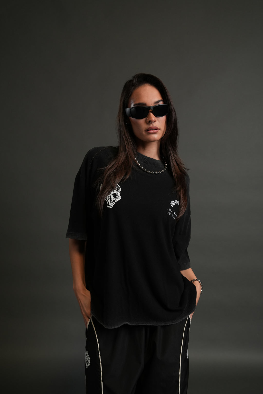 Timeless Premium Raw Hem "Box Cut" Unisex Tee in Black