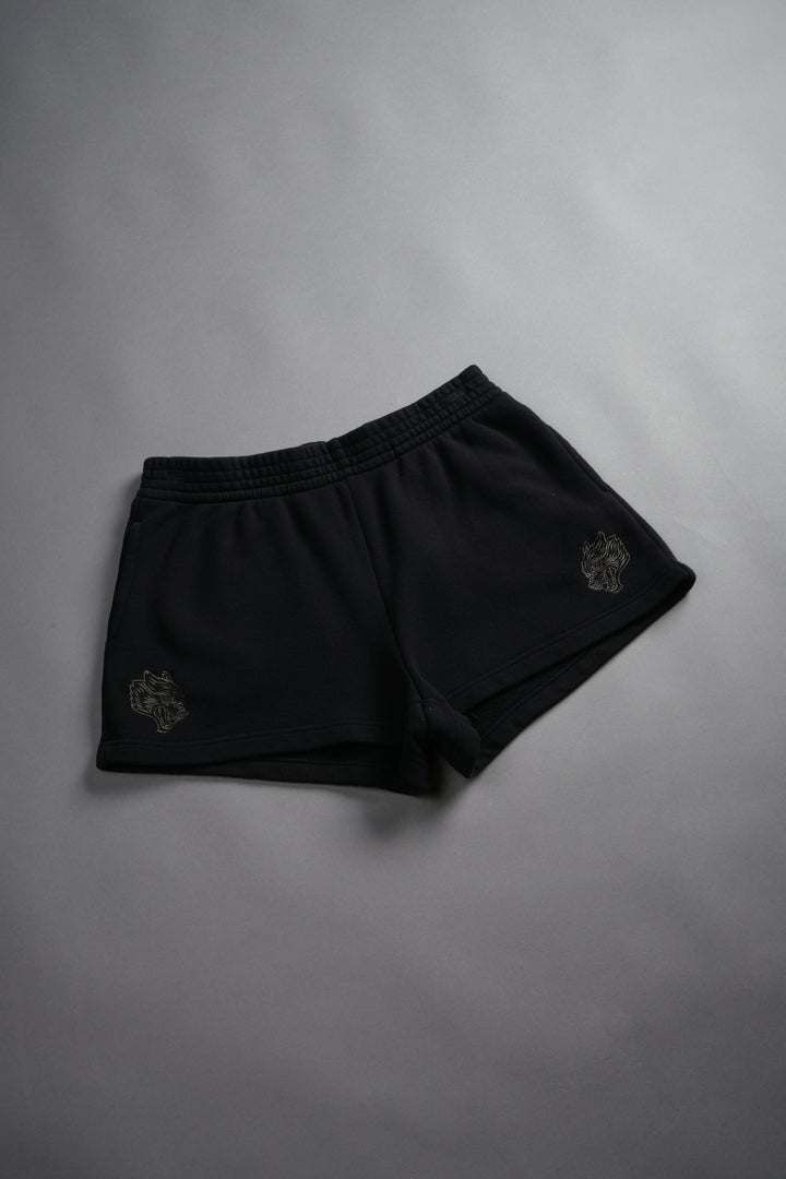 Dual Ellie Sweat Shorts in Black