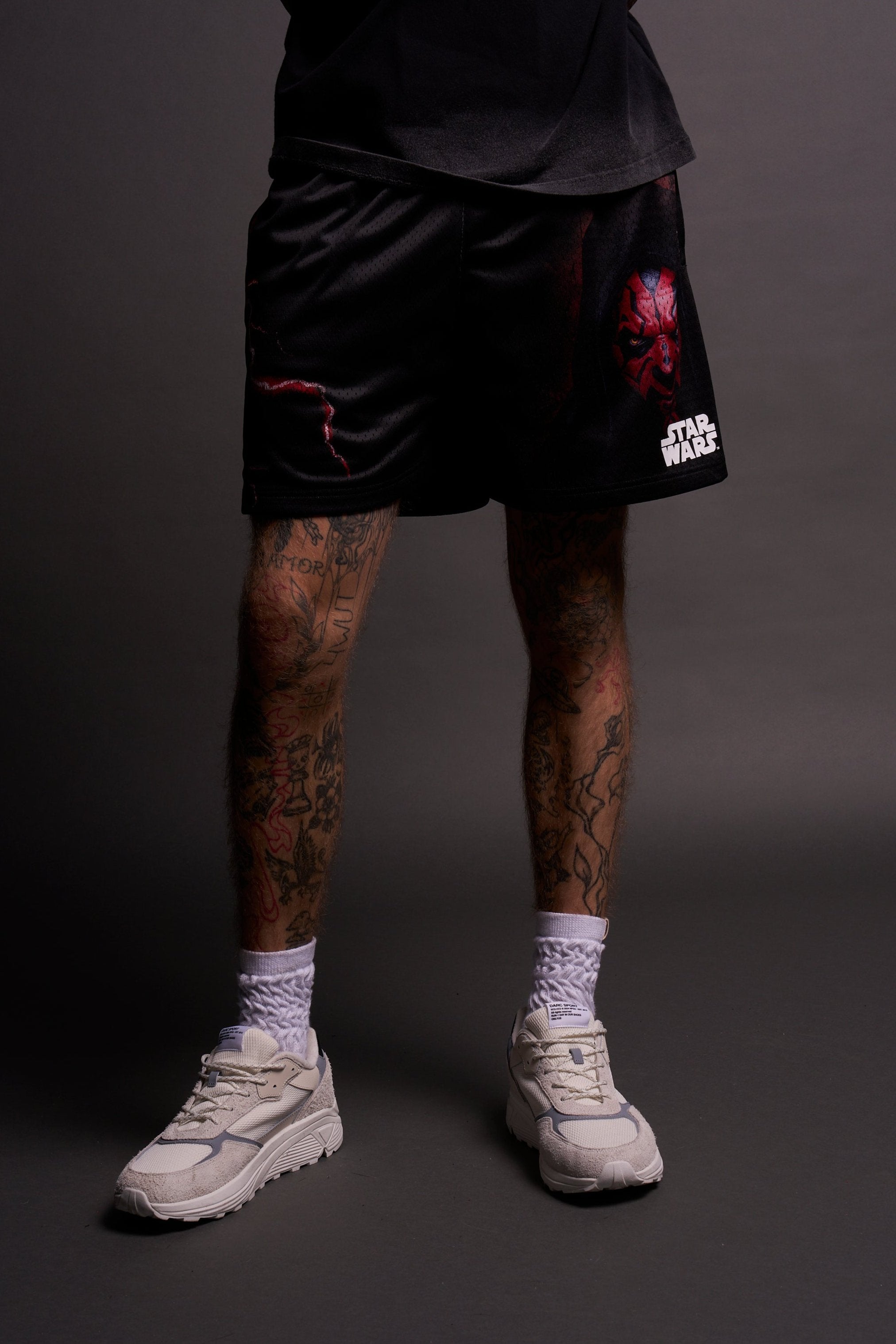 The Power Of The Dark Side Maul Mesh Shorts in Black – DarcSport