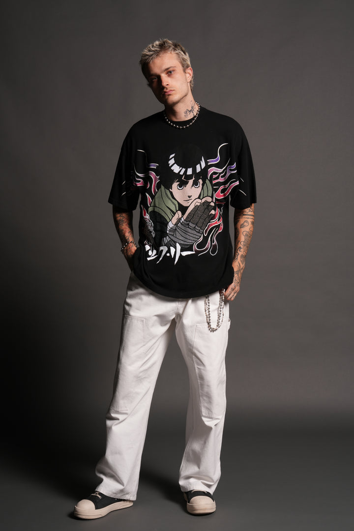 Rock V2 "Premium" Oversized Tee in Black