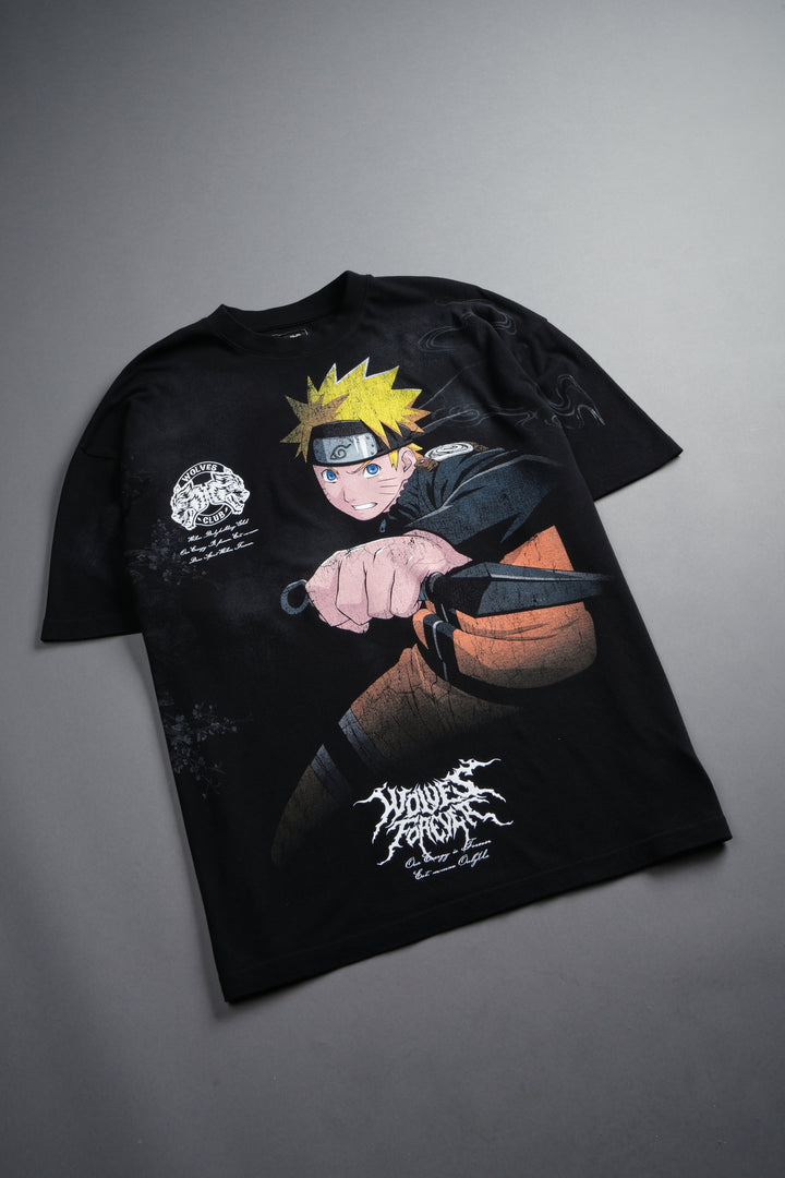 Uzumaki Naruto "Side-By-Side" Series Premium Tee in Black