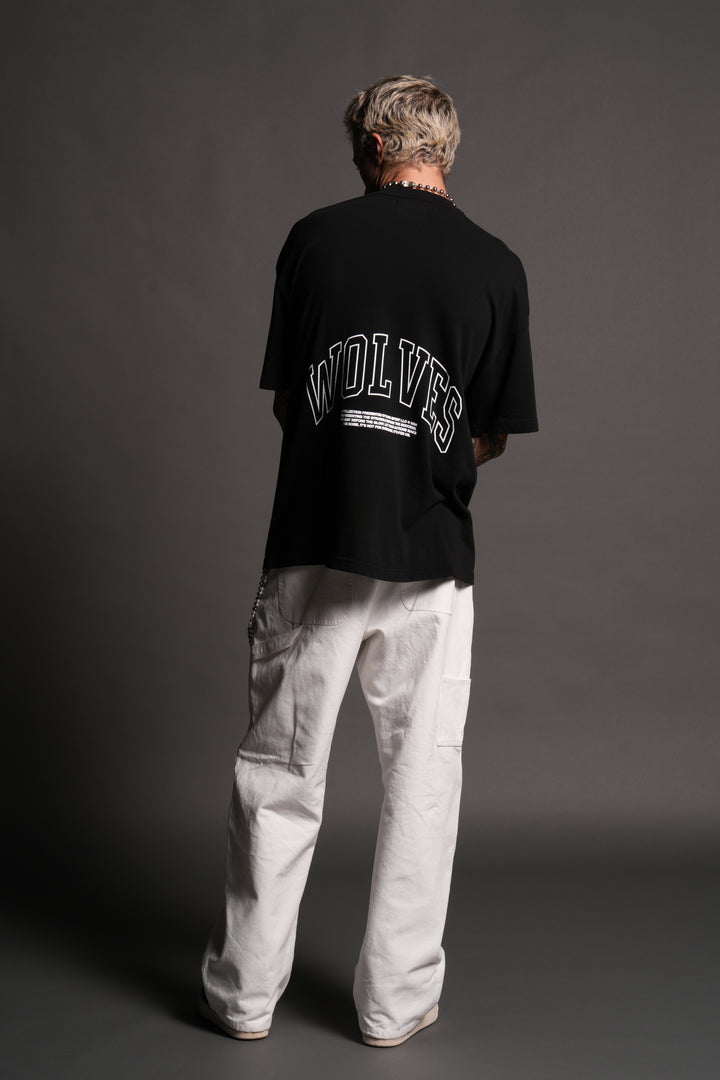 Rock V2 "Premium" Oversized Tee in Black
