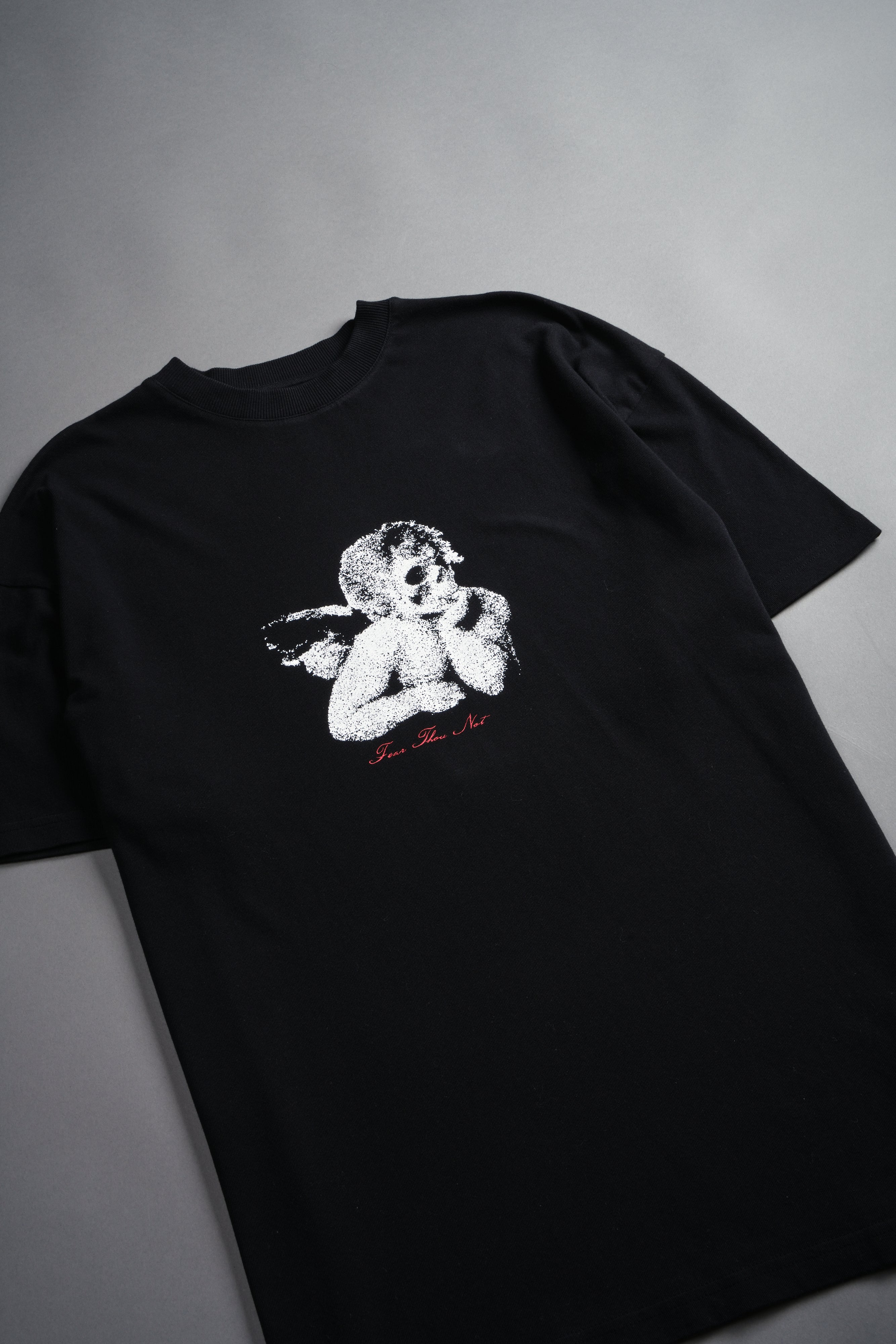 Fallen Halo Oversized "Premium" Unisex Tee in Black