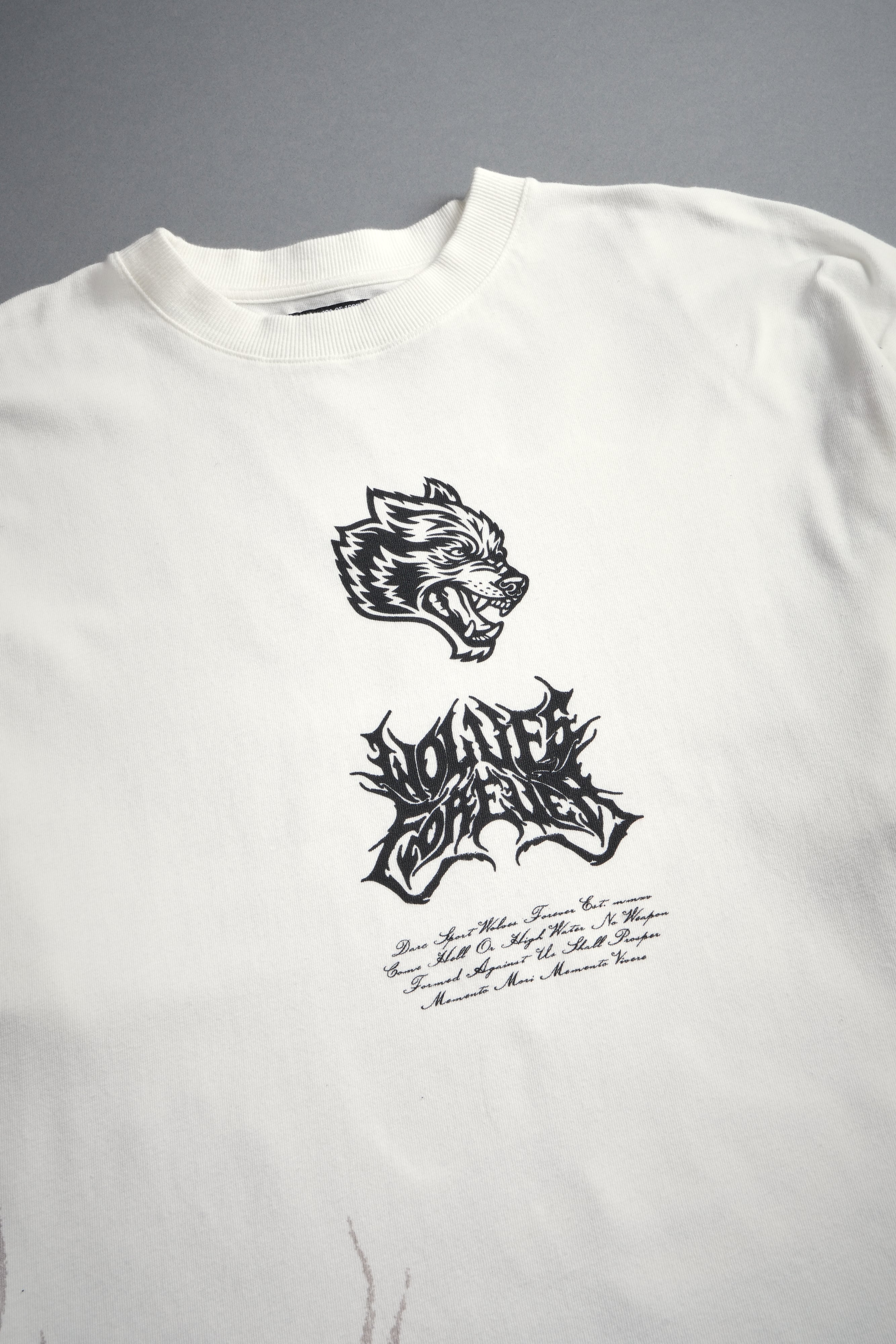 Deidara Premium Oversized Tee in Cream