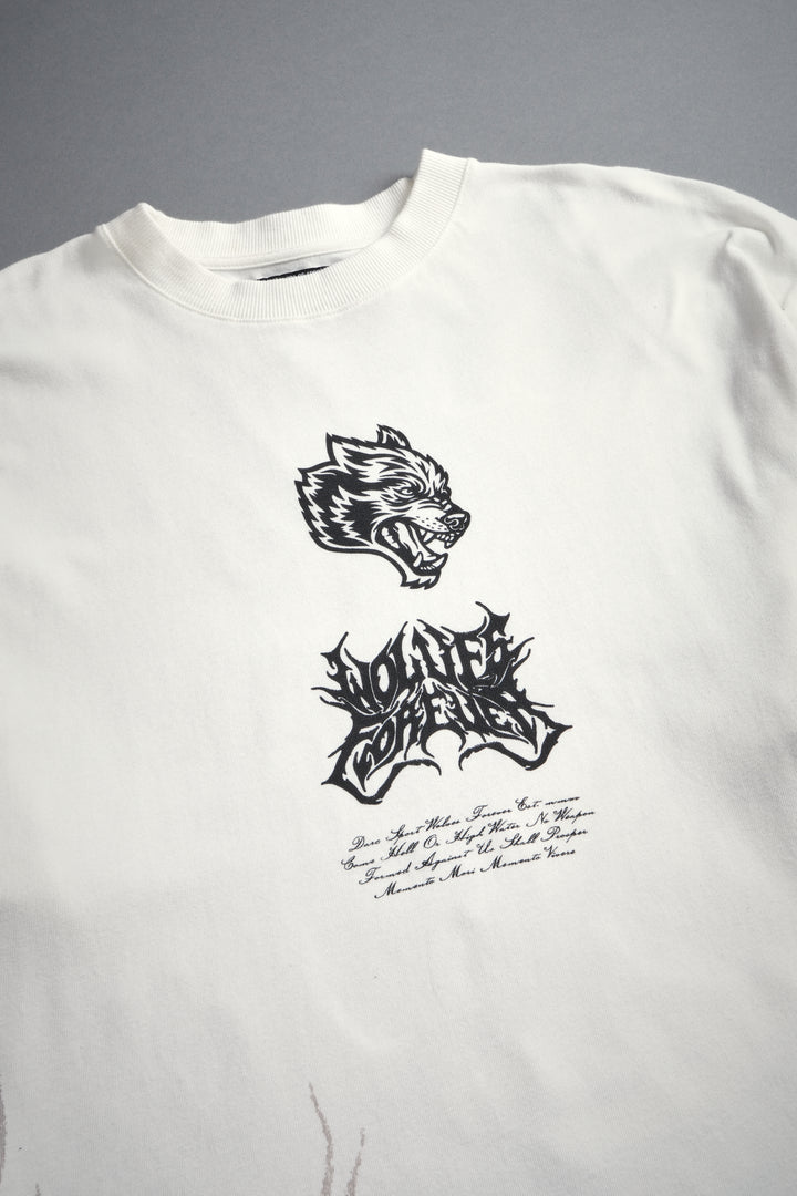 Deidara Premium Oversized Tee in Cream