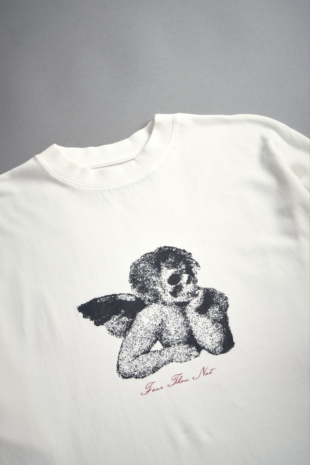Fallen Halo Oversized "Premium" Unisex Tee in Cream