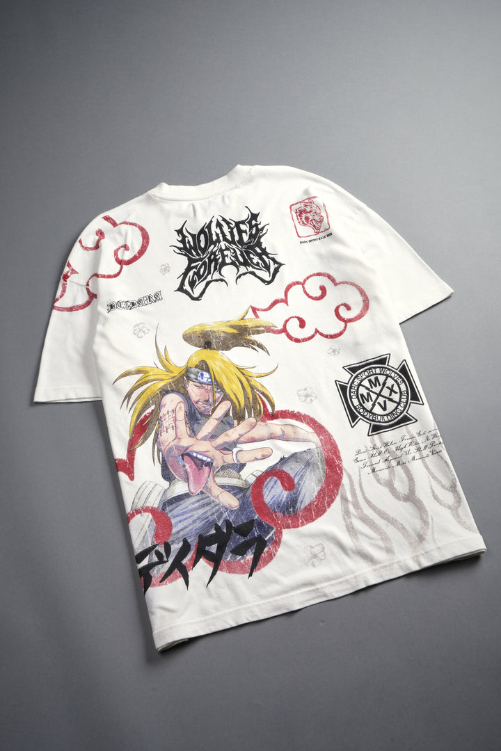 Deidara Premium Oversized Tee in Cream
