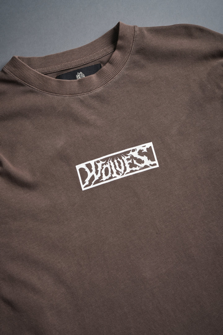 Iron Wolf Pack "Premium" L/S Tee in Mojave Brown