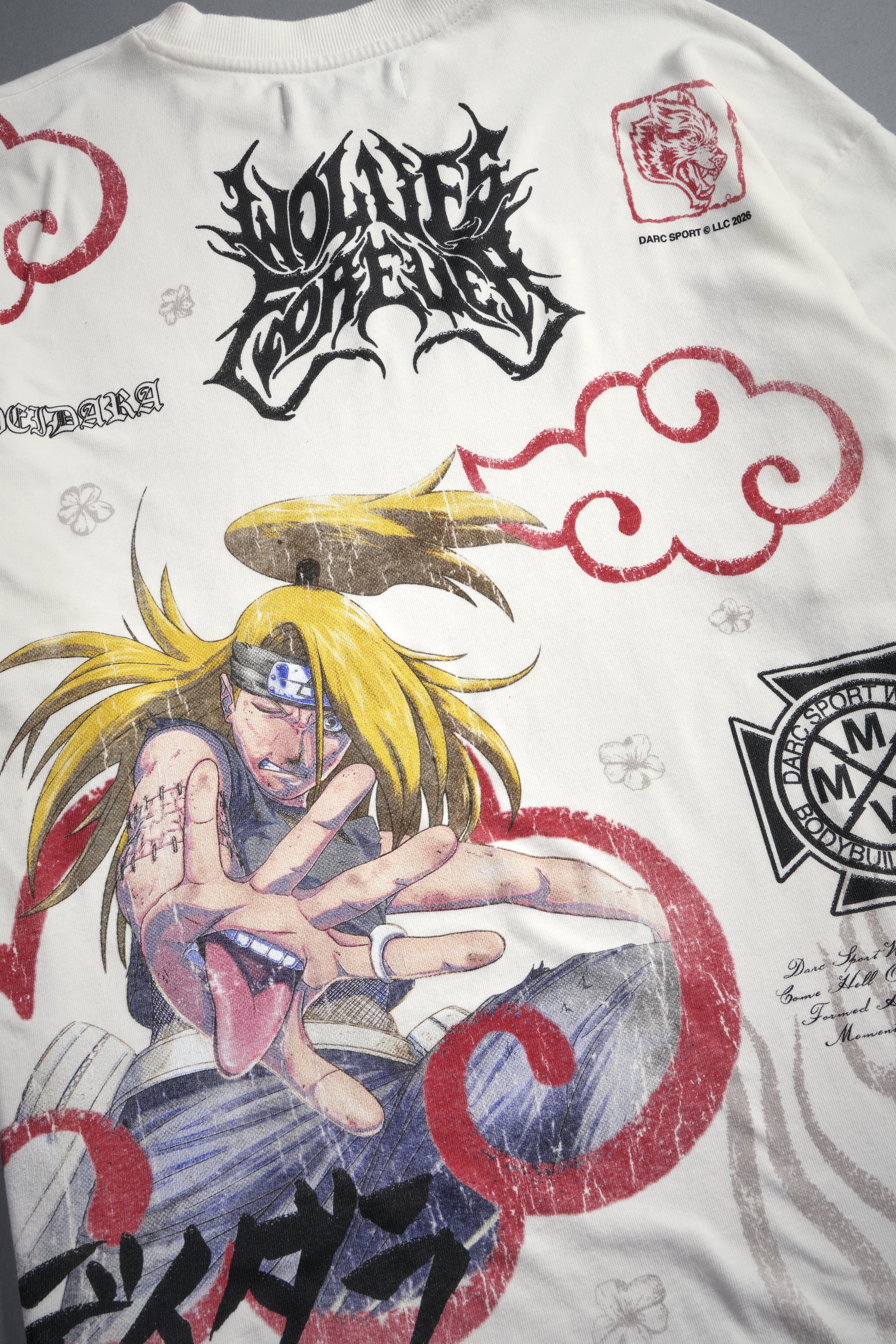 Deidara Premium Oversized Tee in Cream