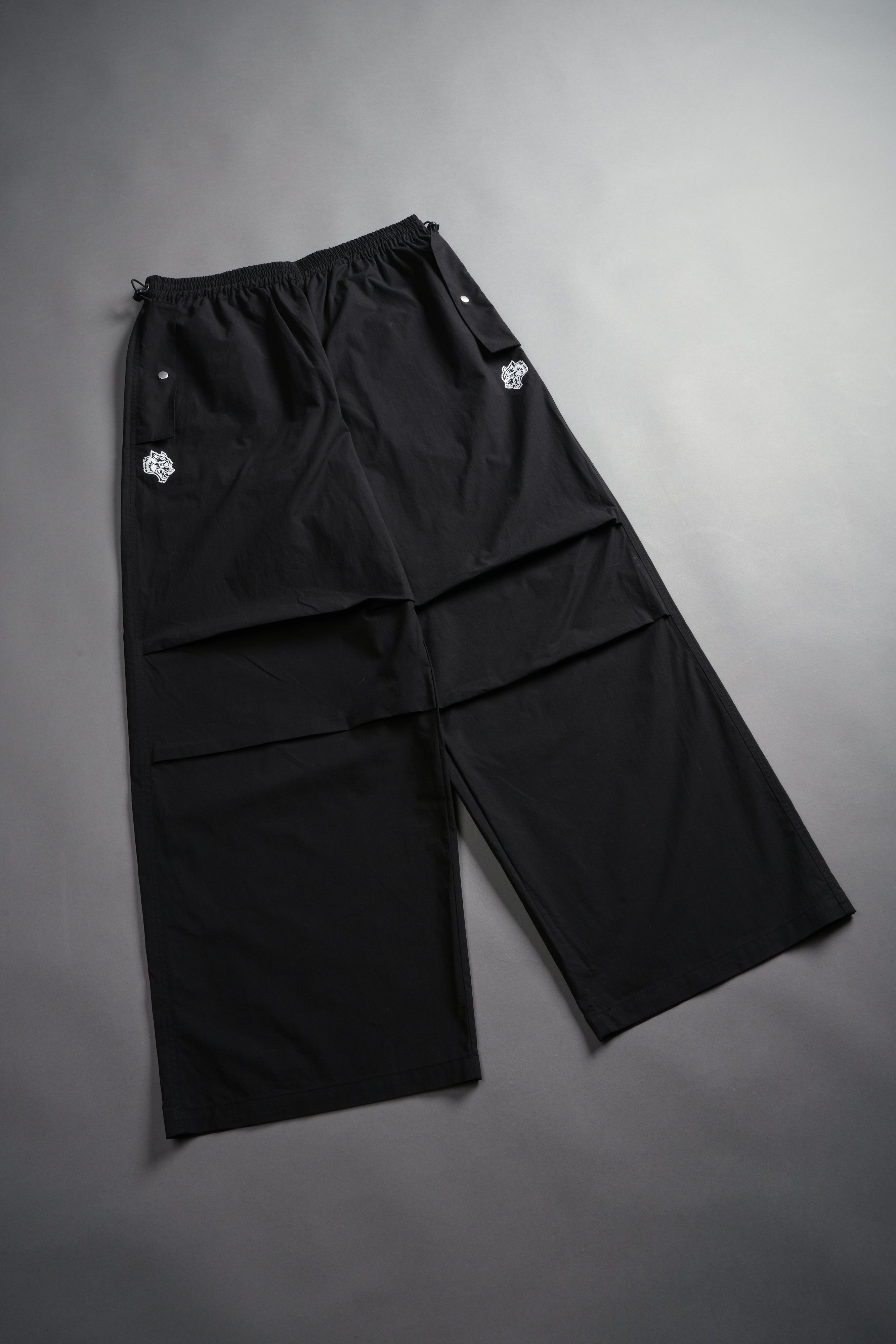 Wolf Chopper Unisex Haven Pants in Black
