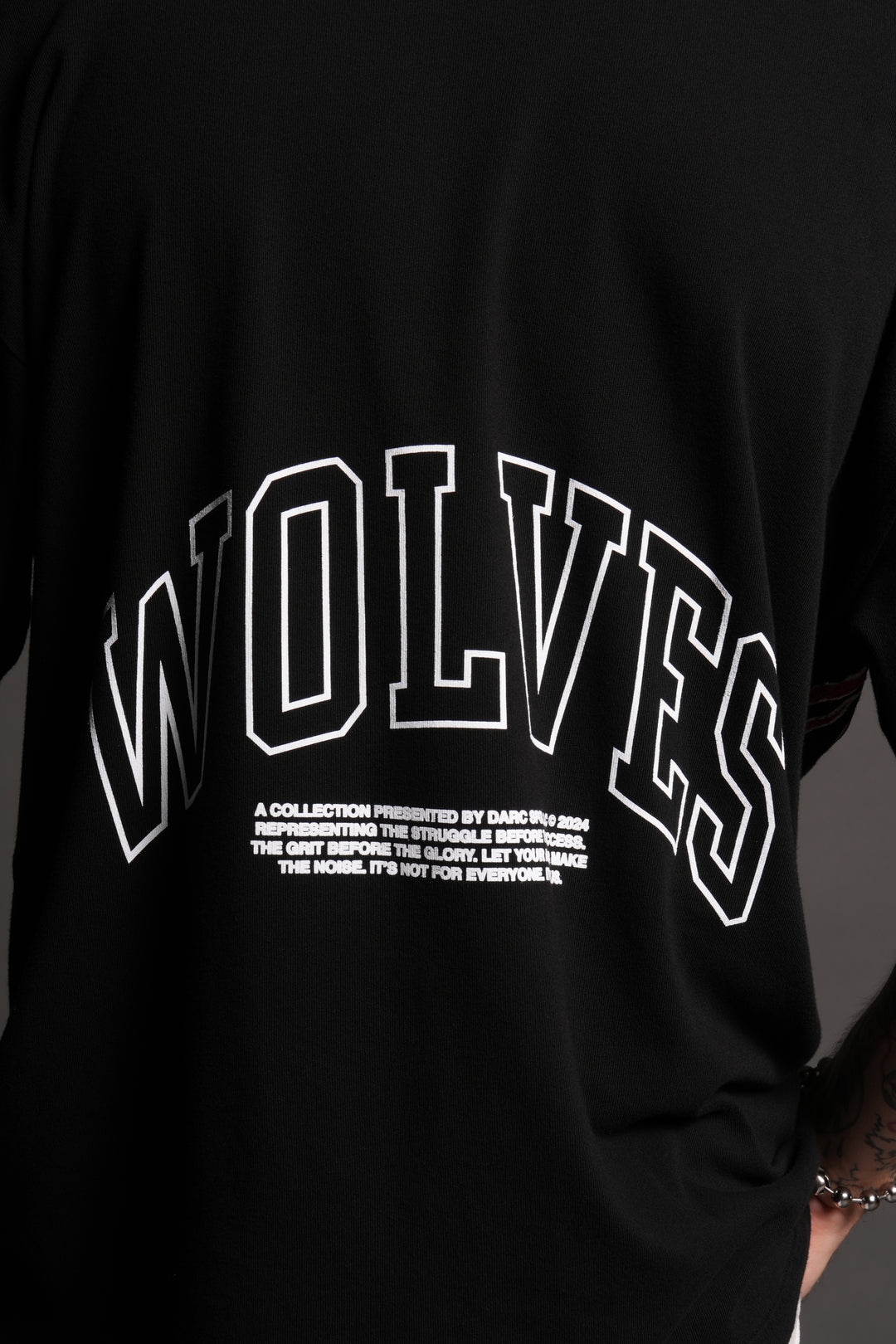 Rock V2 "Premium" Oversized Tee in Black