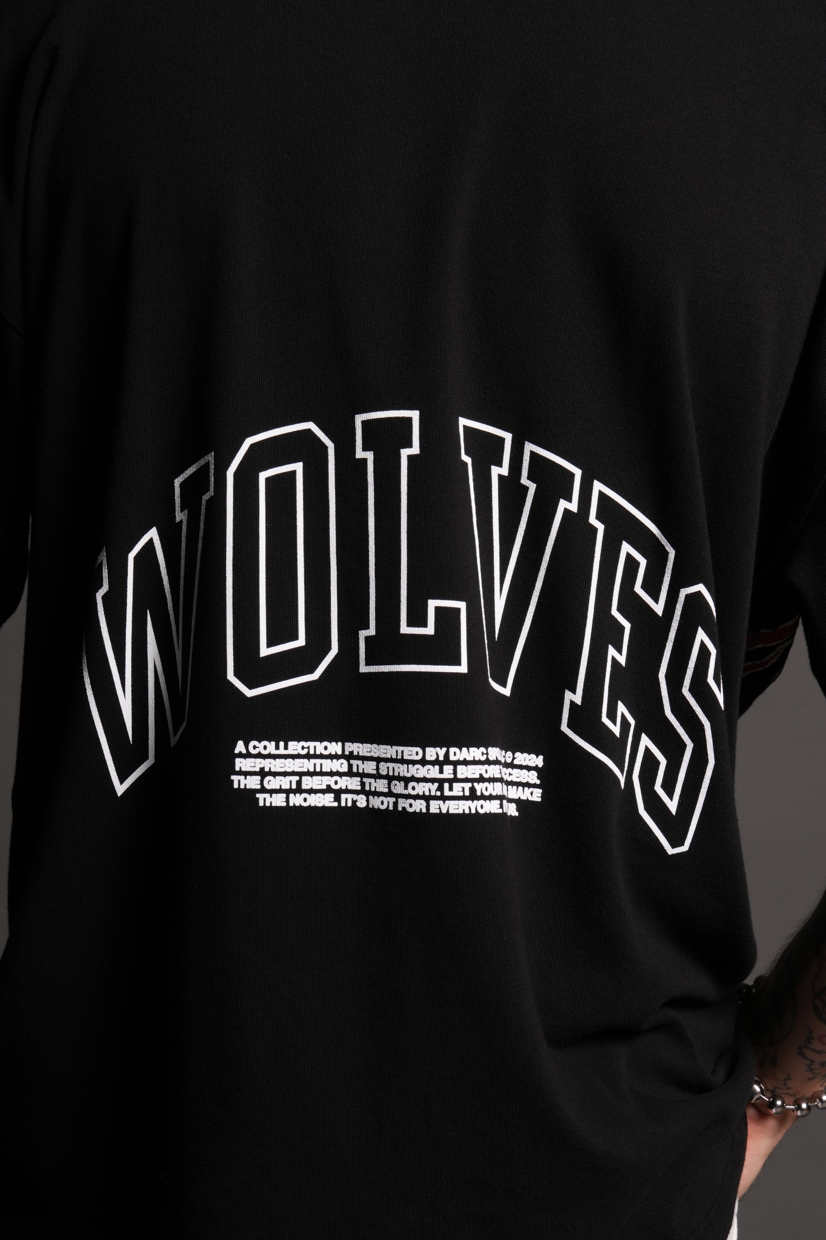 Rock V2 "Premium" Oversized Tee in Black