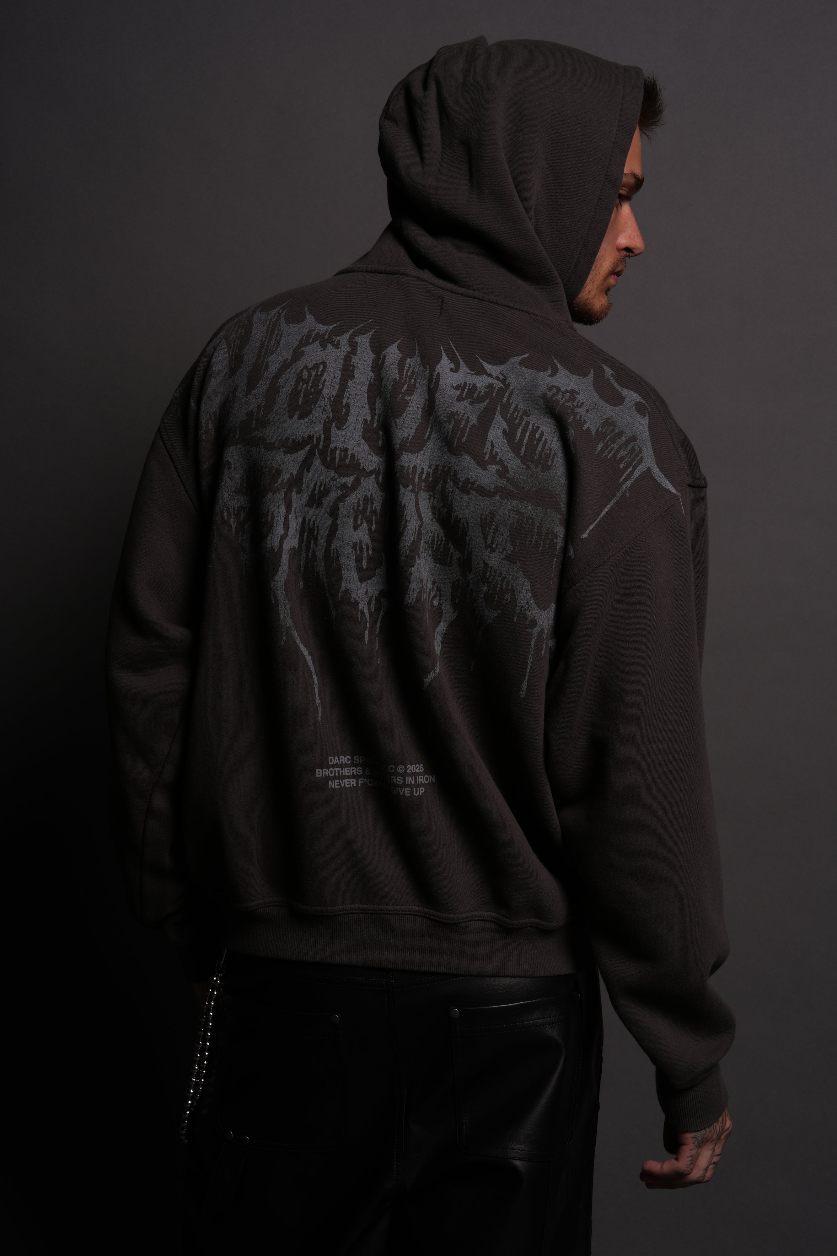 Oni Code "Pierce" Hoodie in Wolf Gray