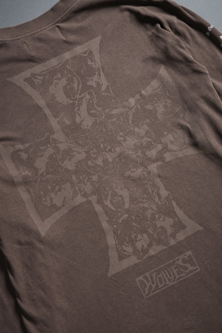 Iron Wolf Pack "Premium" L/S Tee in Mojave Brown