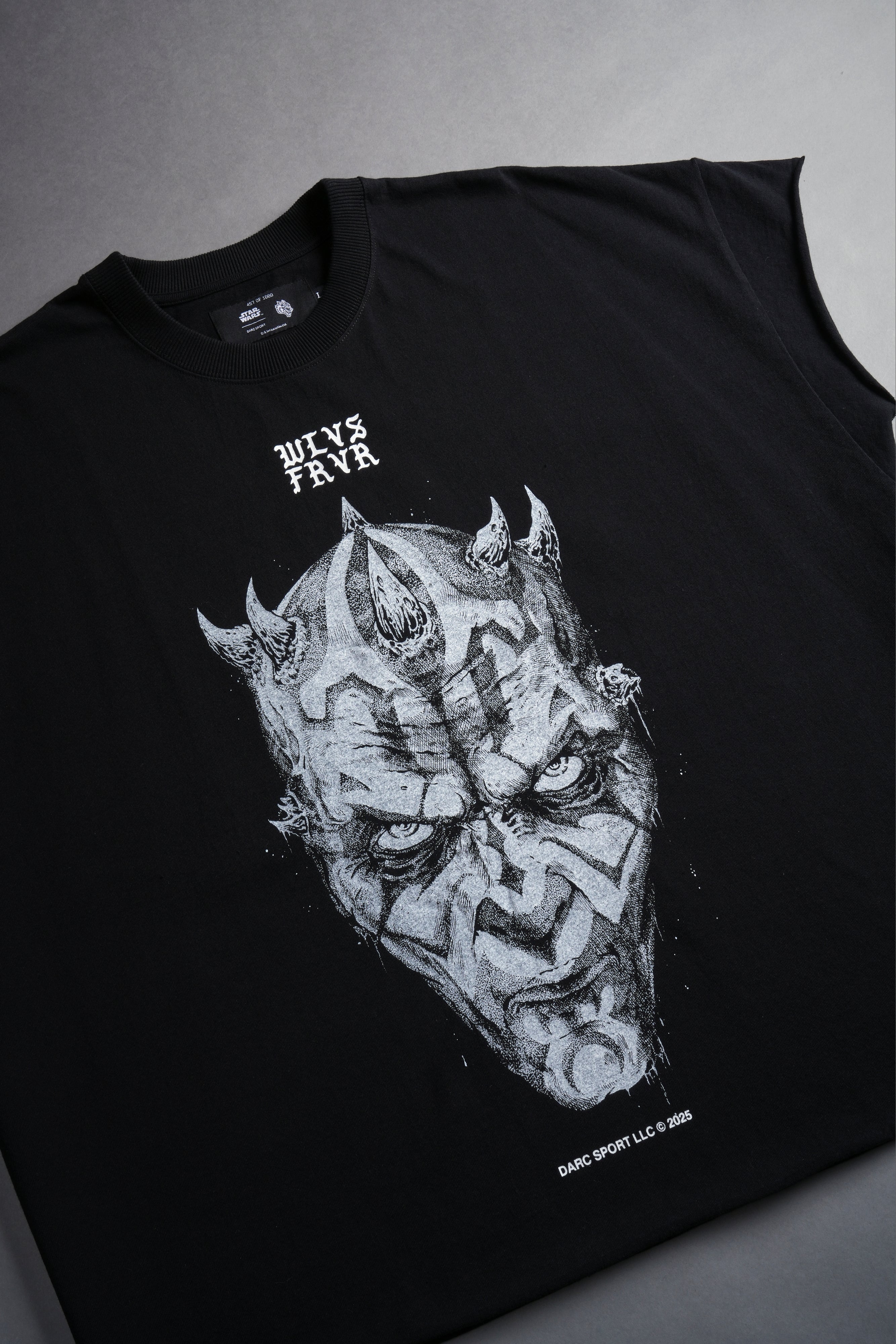 Dark Apprentice "Grunge" Cut Off Tee in Black