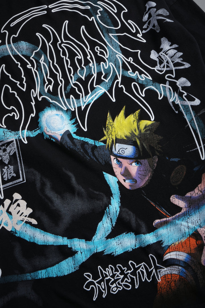 Rasengan Premium Oversized Tee in Black