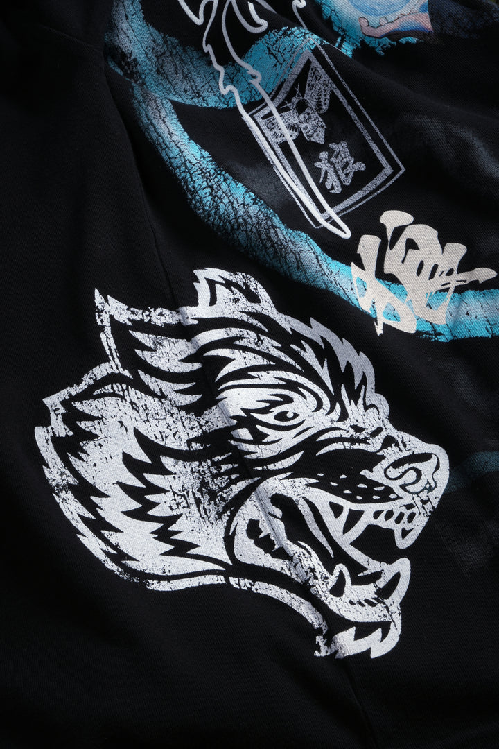 Rasengan Premium Oversized Tee in Black