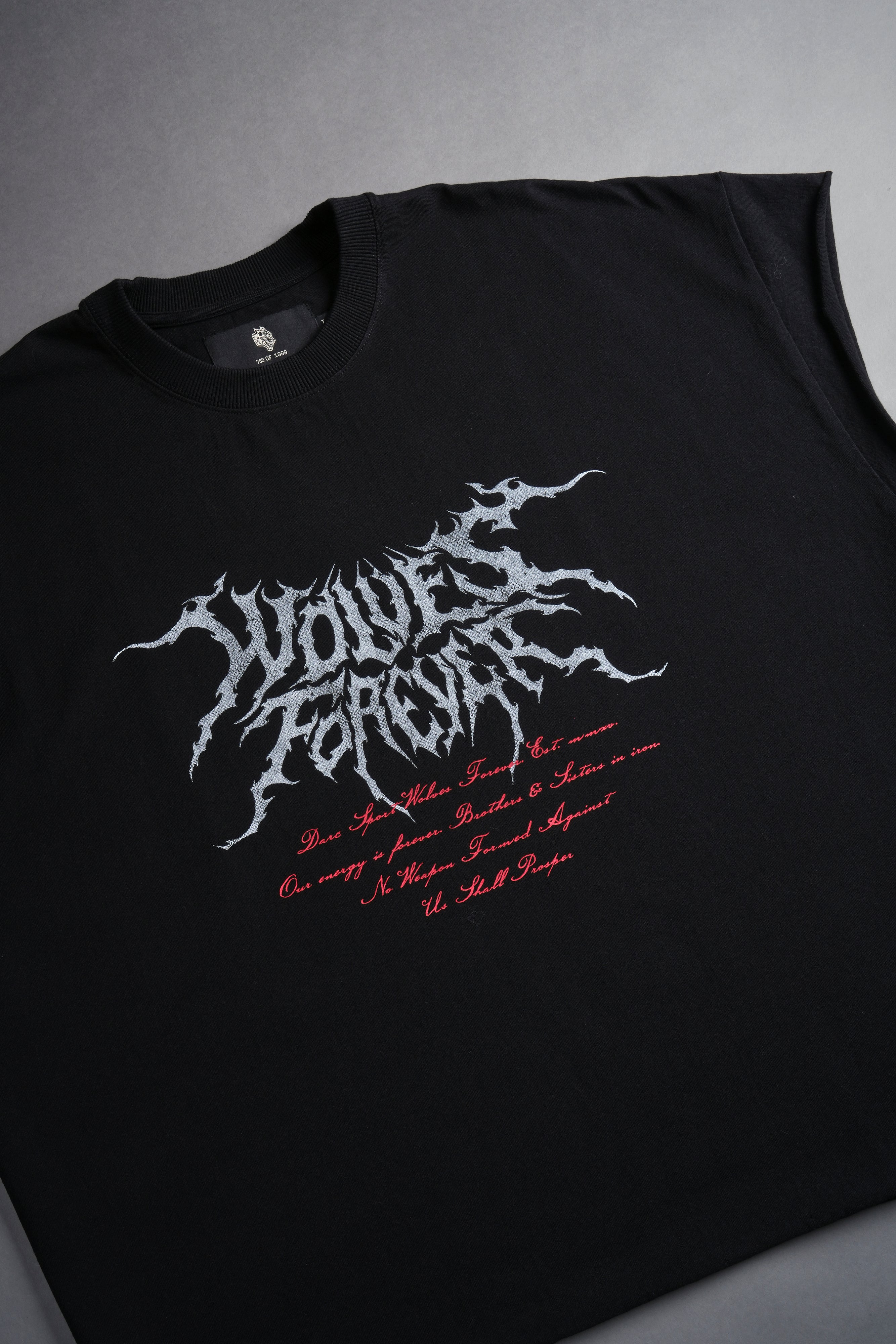 Darc Core "Grunge" Cut Off Tee in Black