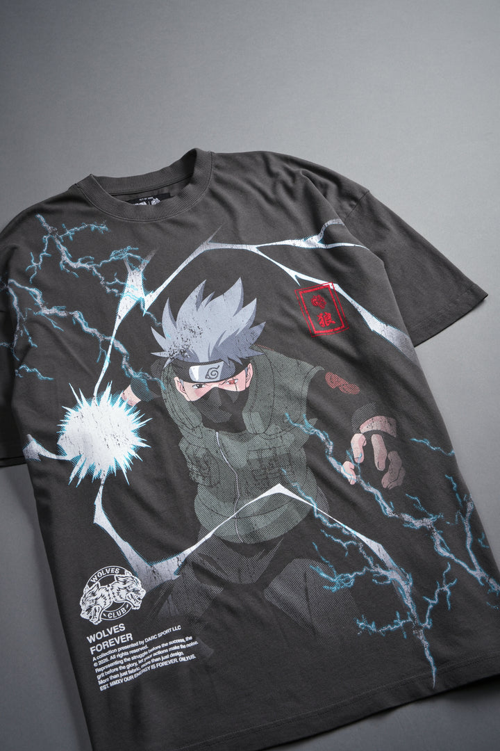 Shinobi Premium Oversized Tee in Wolf Gray