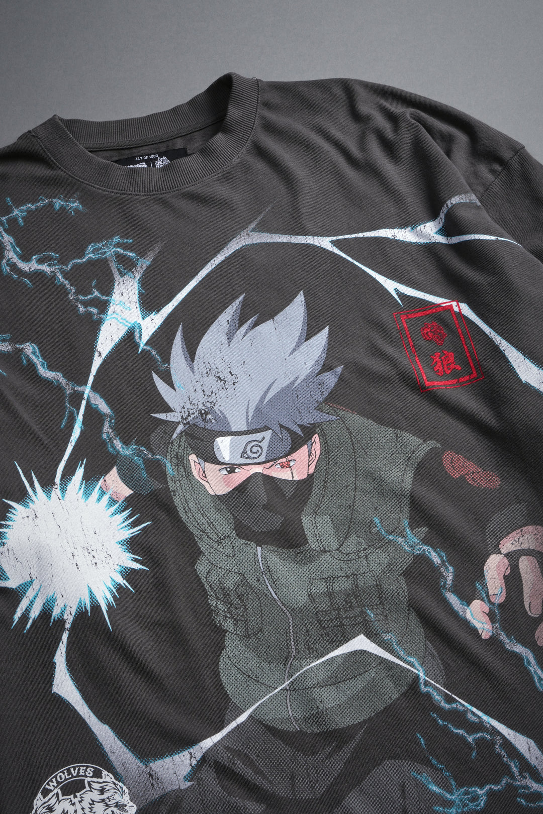 Shinobi Premium Oversized Tee in Wolf Gray