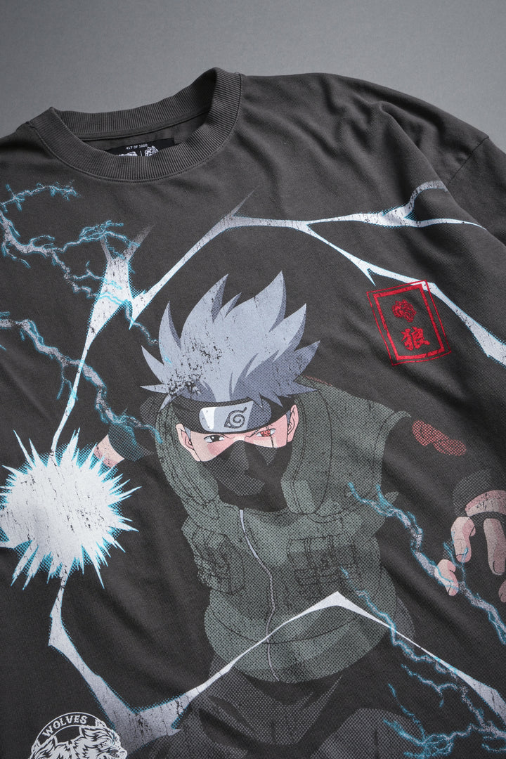 Shinobi Premium Oversized Tee in Wolf Gray