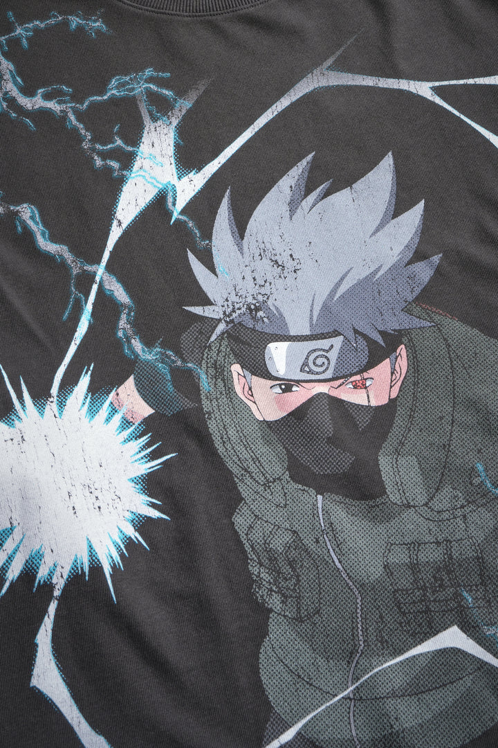 Shinobi Premium Oversized Tee in Wolf Gray