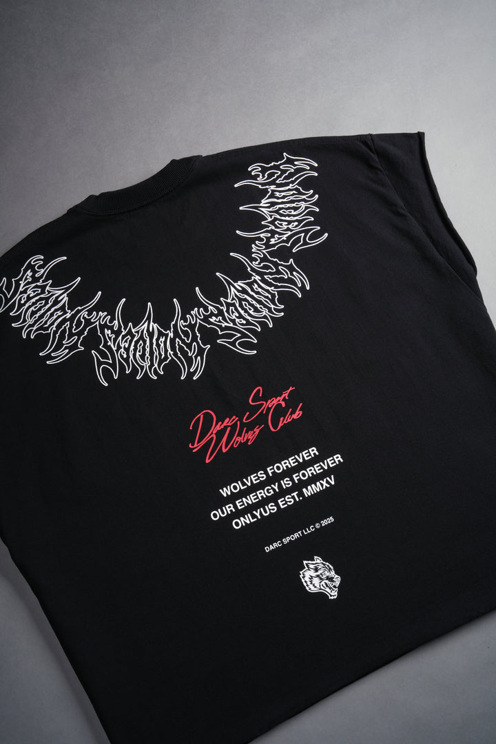 Darc Core "Grunge" Cut Off Tee in Black